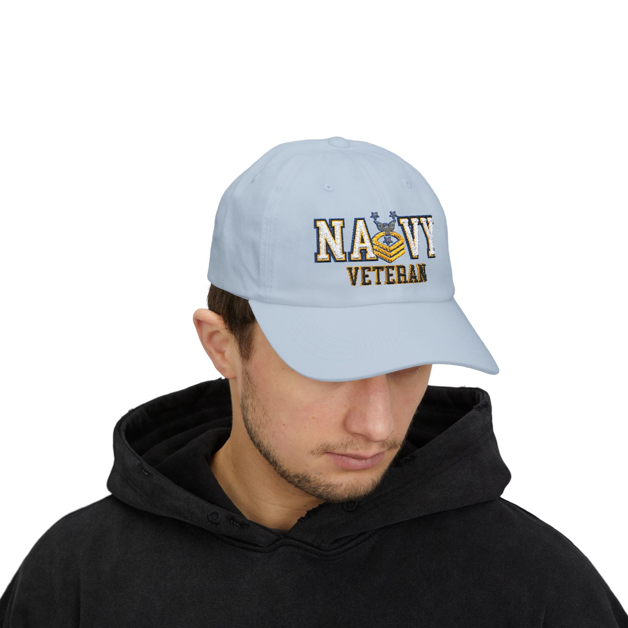 US Navy E-9 Command Master Chief Petty Officer E9 CMDCM Senior Enlisted Advisor Collar Device  Veteran Embroidered Classic Dad Hat