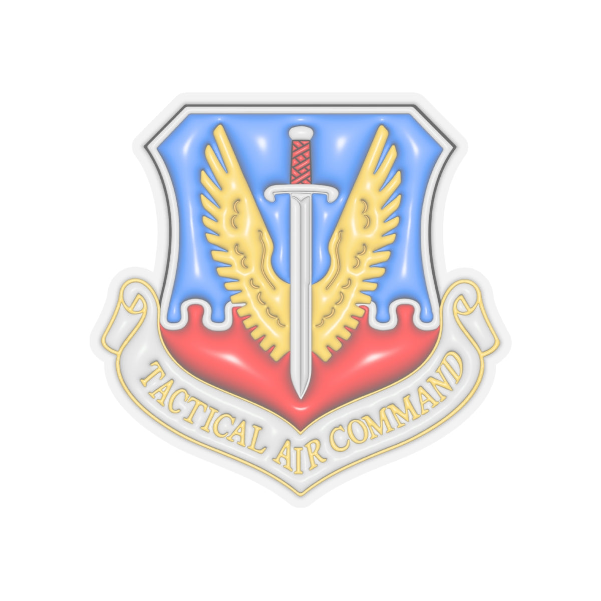 US Air Force Tactical Air Command 3D Effect Stickers