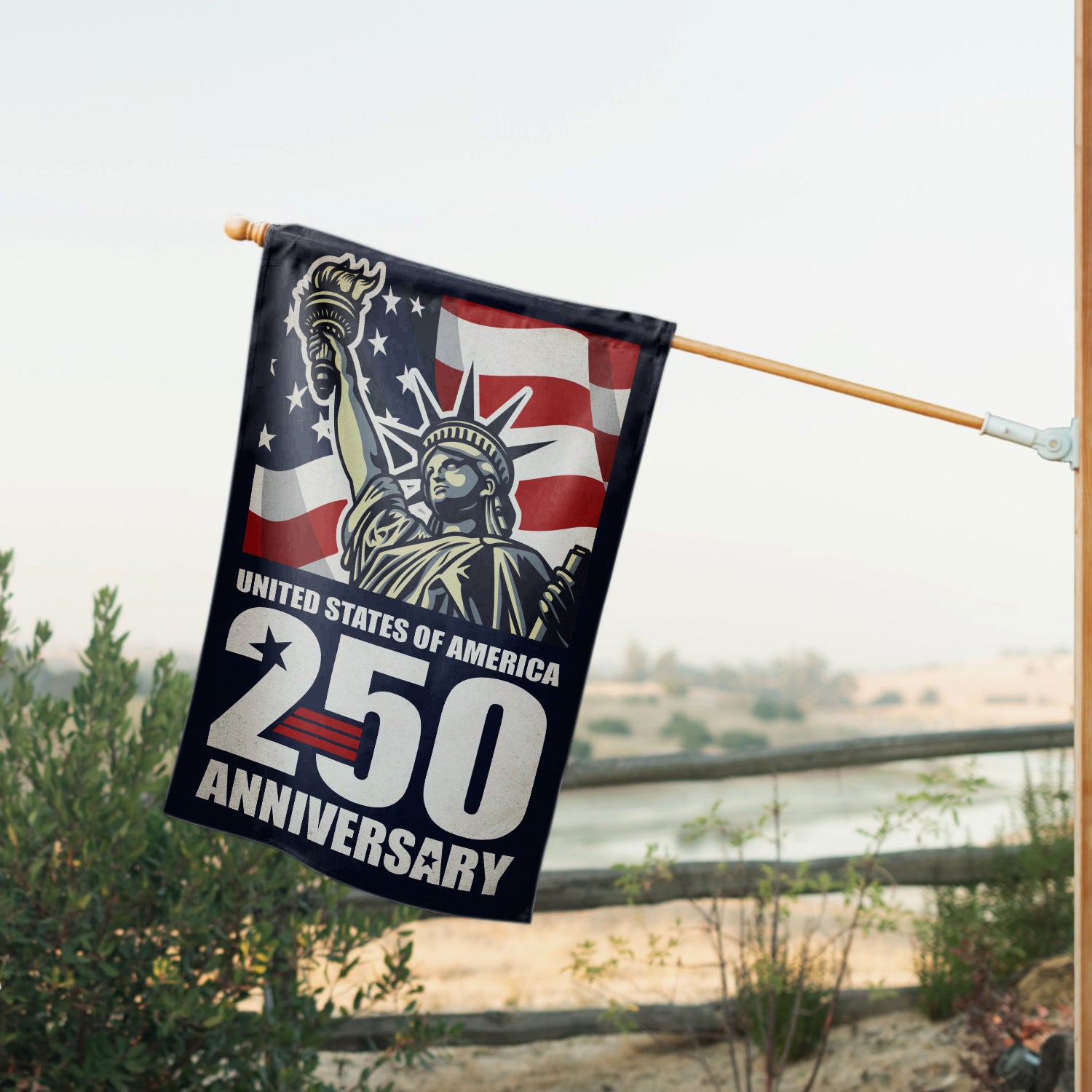 United States Of America 250 Anniversary House Flag 28''x40'' Twin-Side Printing