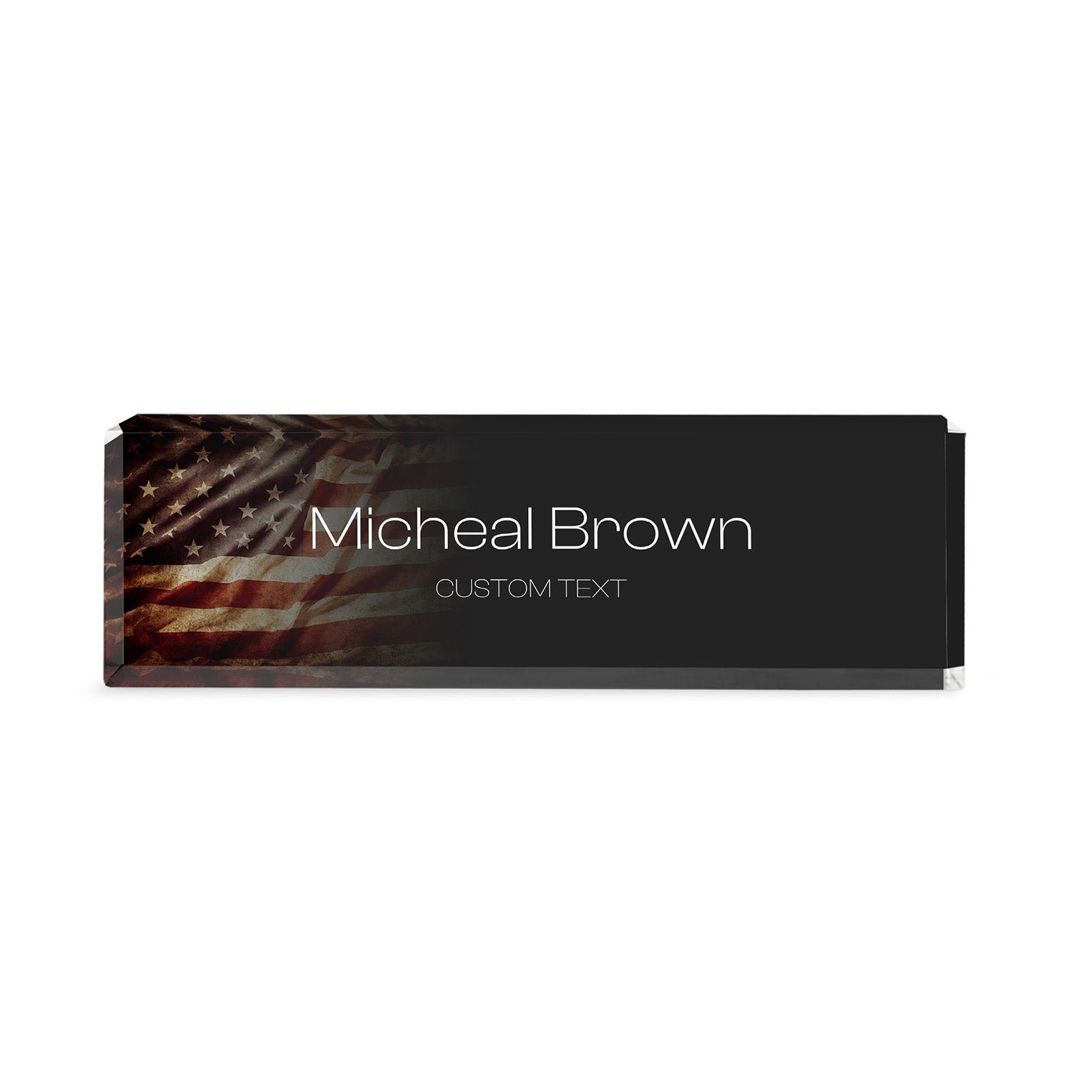 Military Service Acrylic Plaque – Custom Name & Rank Gift