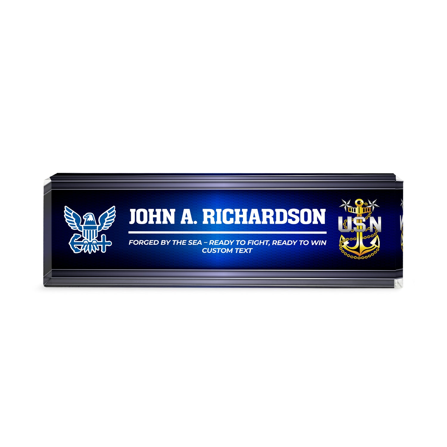 Custom U.S. Navy Retirement Acrylic Plaque – Personalized Veteran Gift