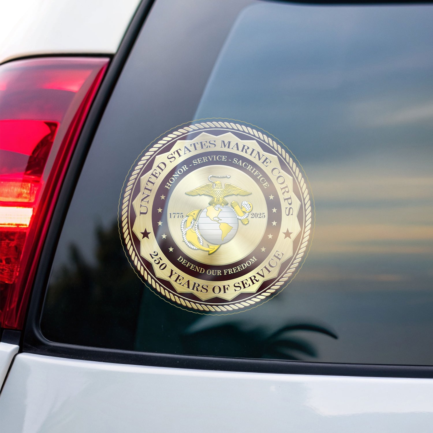 US Marine Corps 250 Years Of Service Stickers