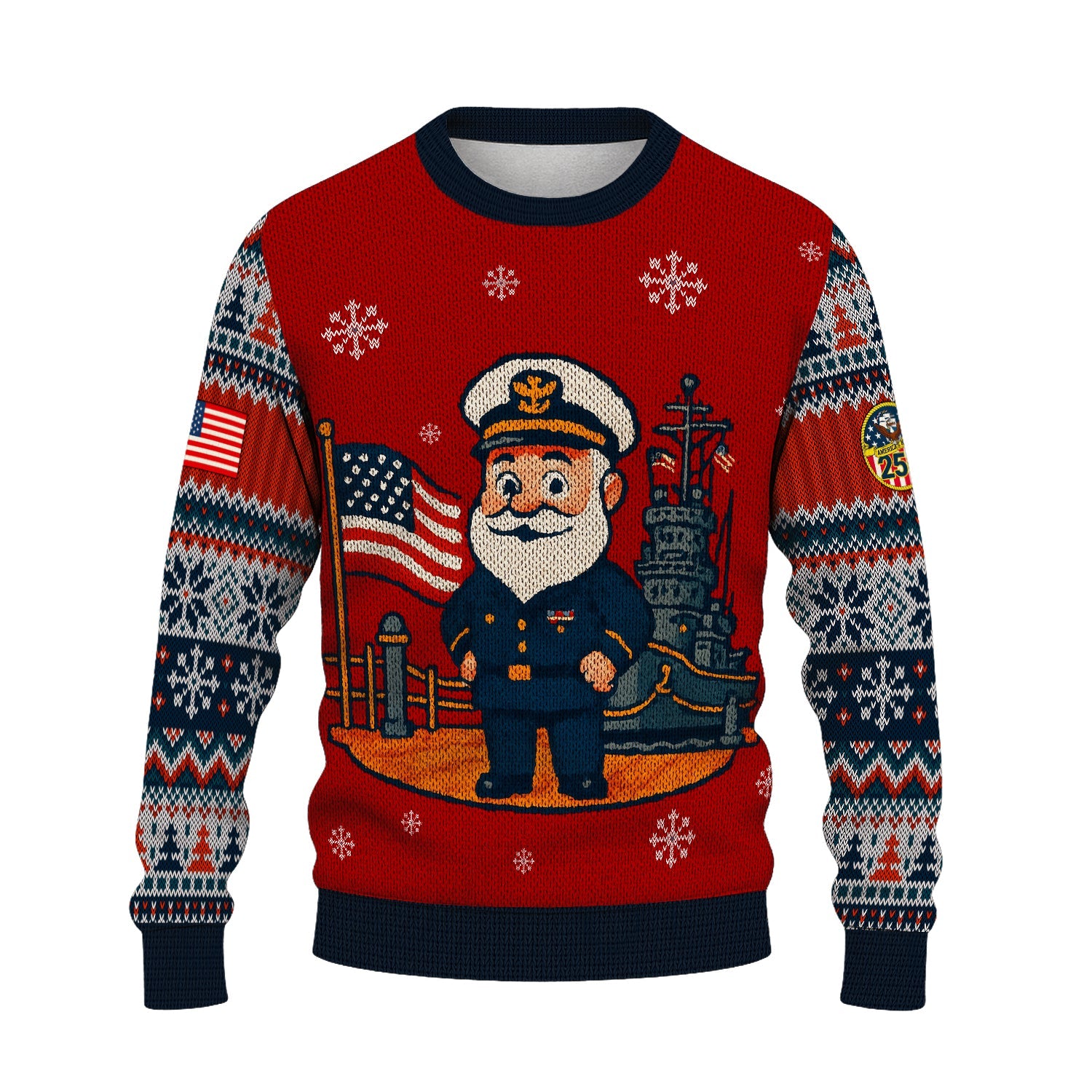 US Navy Christmas Ugly Sweater
