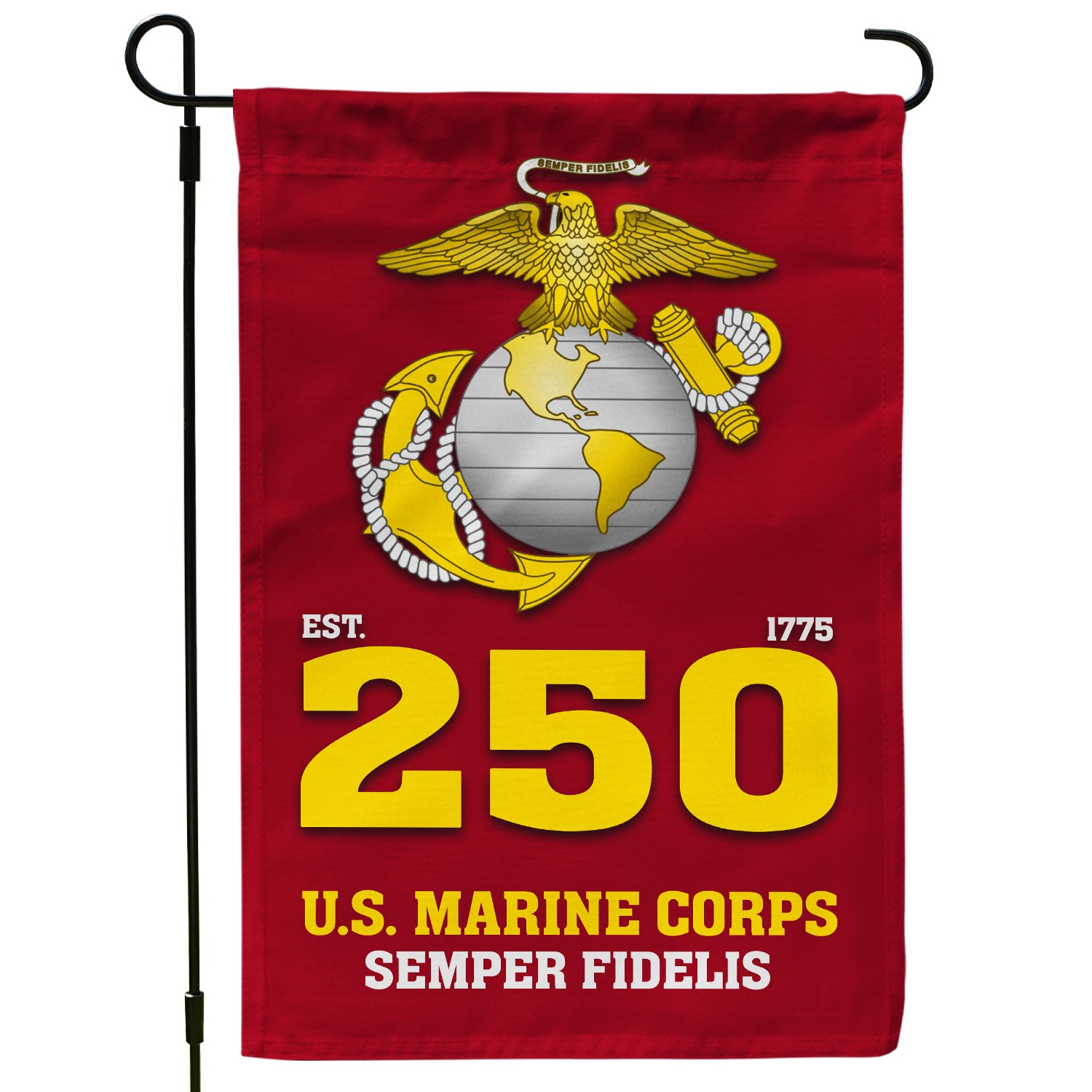 MARlNE Est 1775 Semper Fidelis Garden Flag Twin-Side Printing