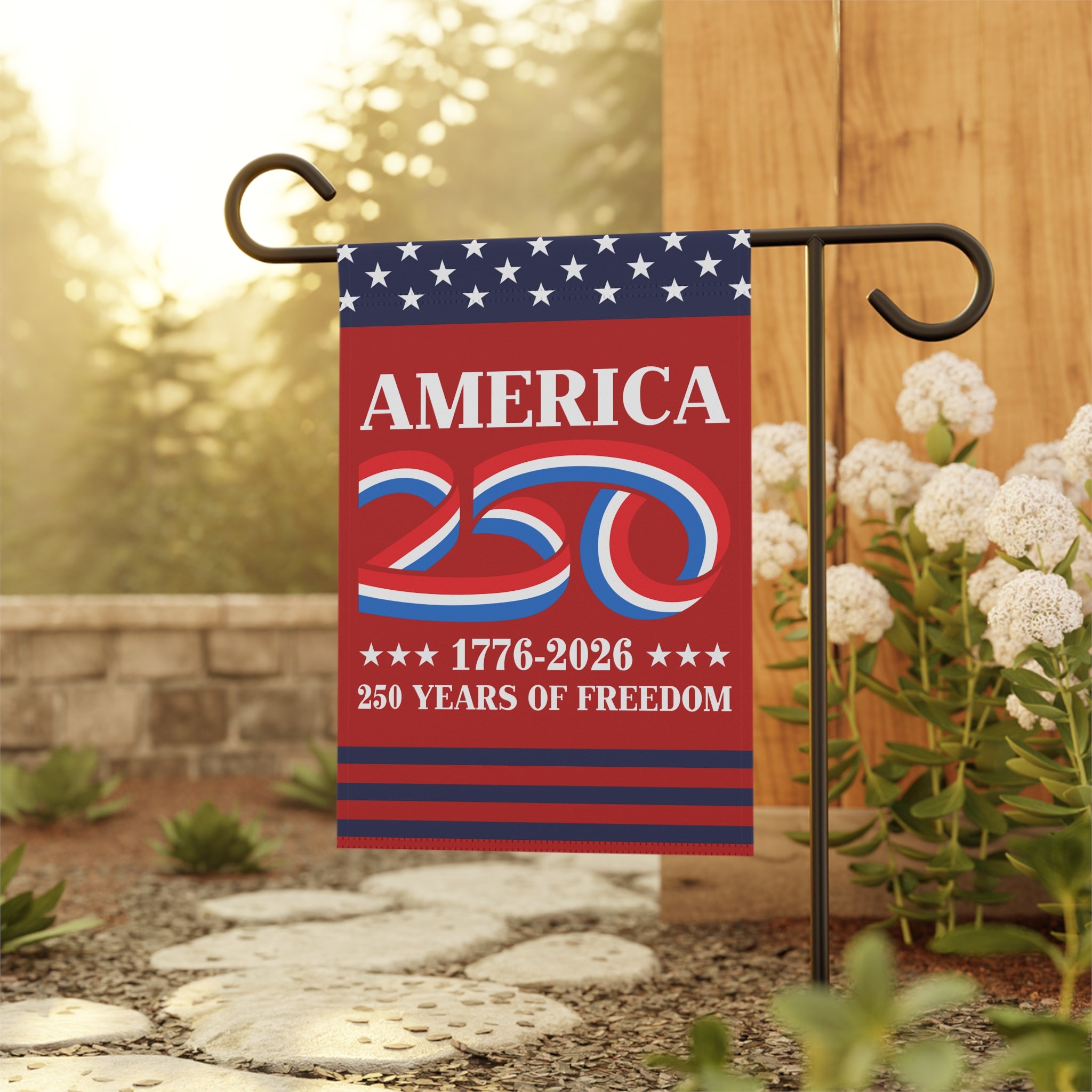 America 250 1776 - 2026 Garden Flag 12''x18'' Twin-Side Printing