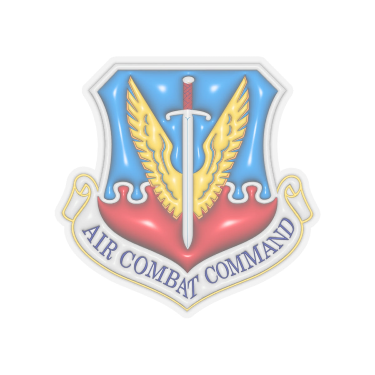 US Air Force Air Combat Command-01 3D Effect Stickers