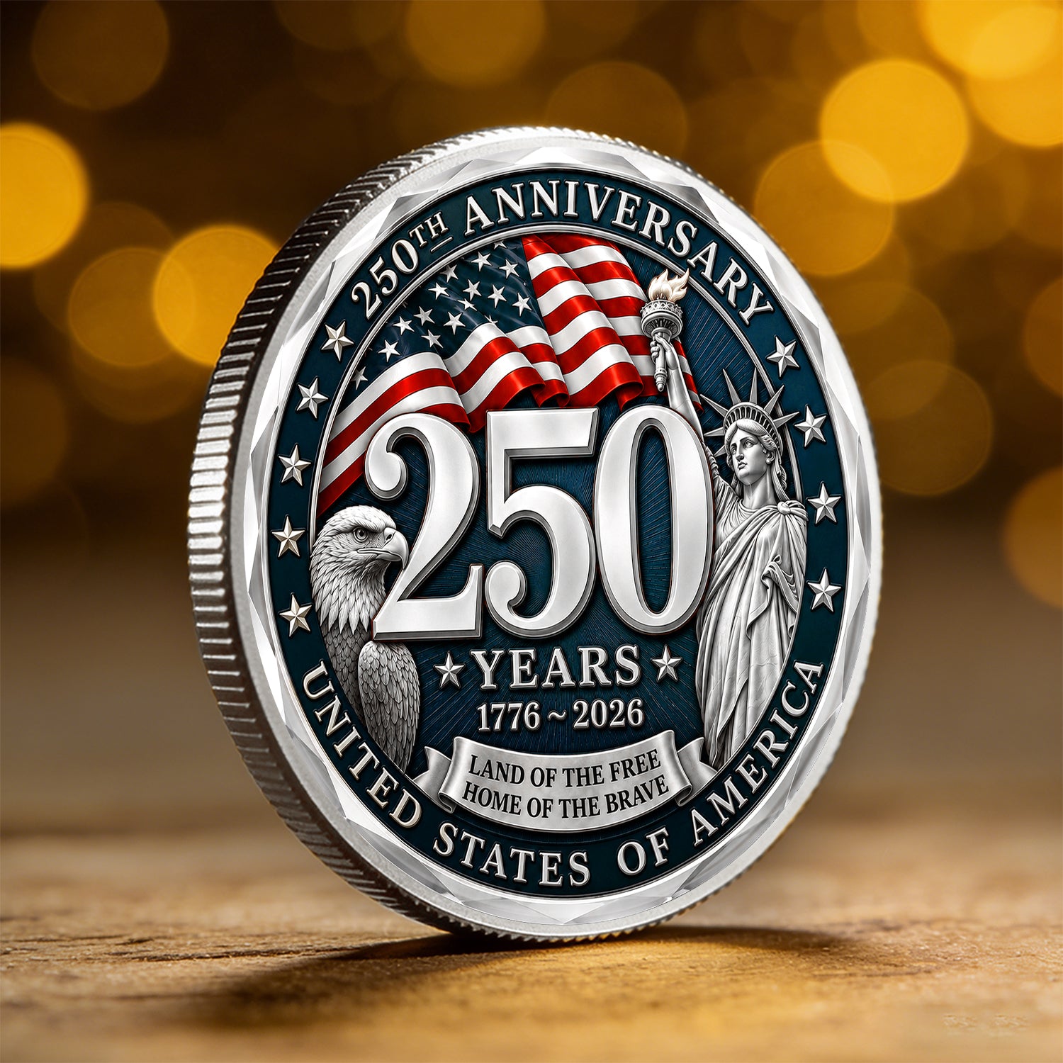 Custom Air Force 250th Anniversary Challenge Coin Gift