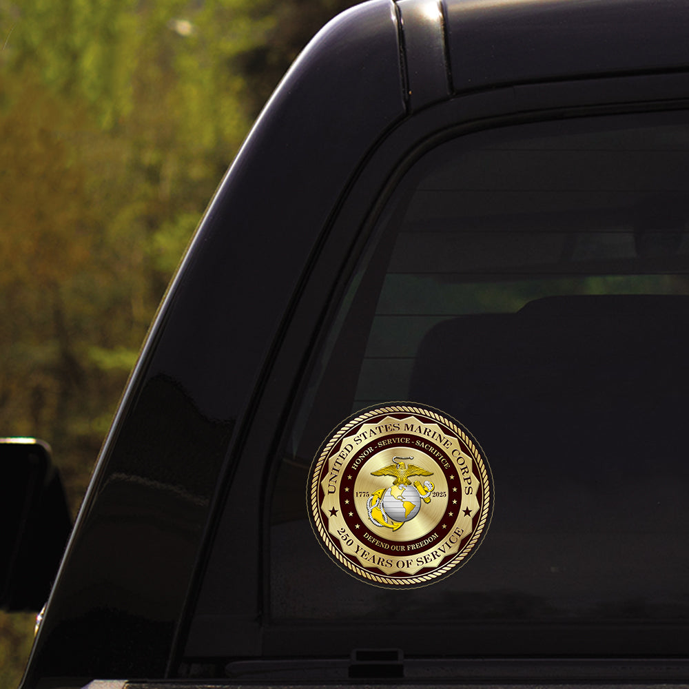 US Marine Corps 250 Years Of Service Stickers