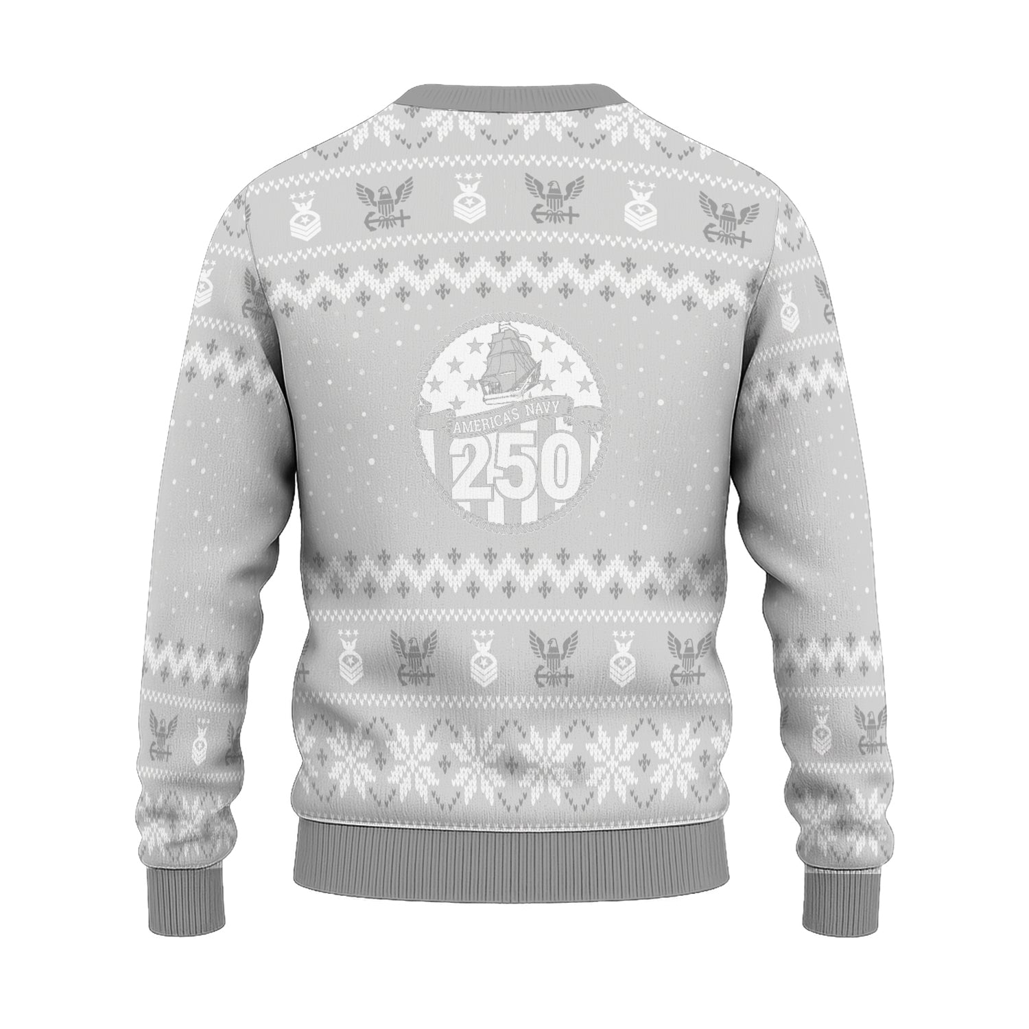 Personalized US Navy Christmas Ugly Sweater TUST08