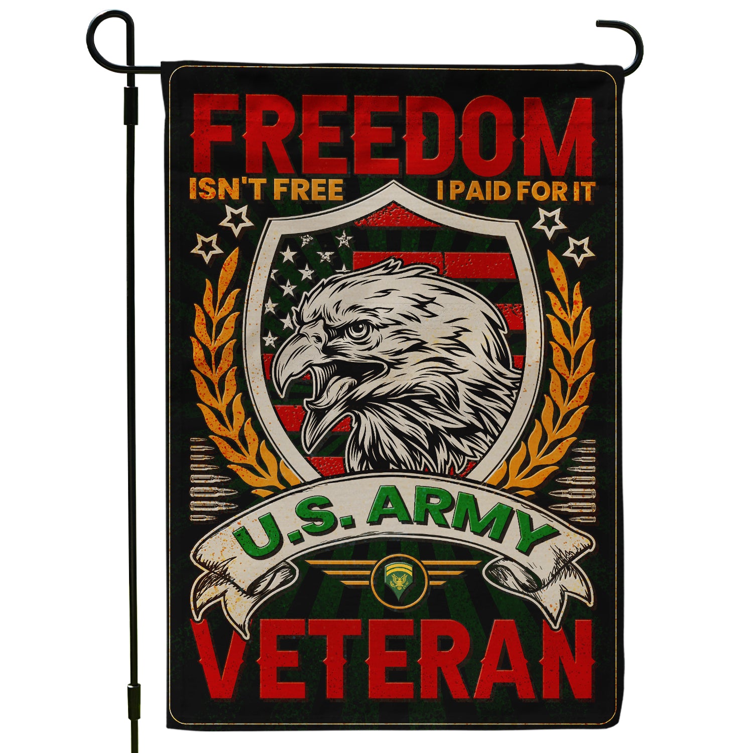 Personalized US Military Logo/Insignia And Text JFLAG15 Garden Flag, House Flag Twin-Side Printing