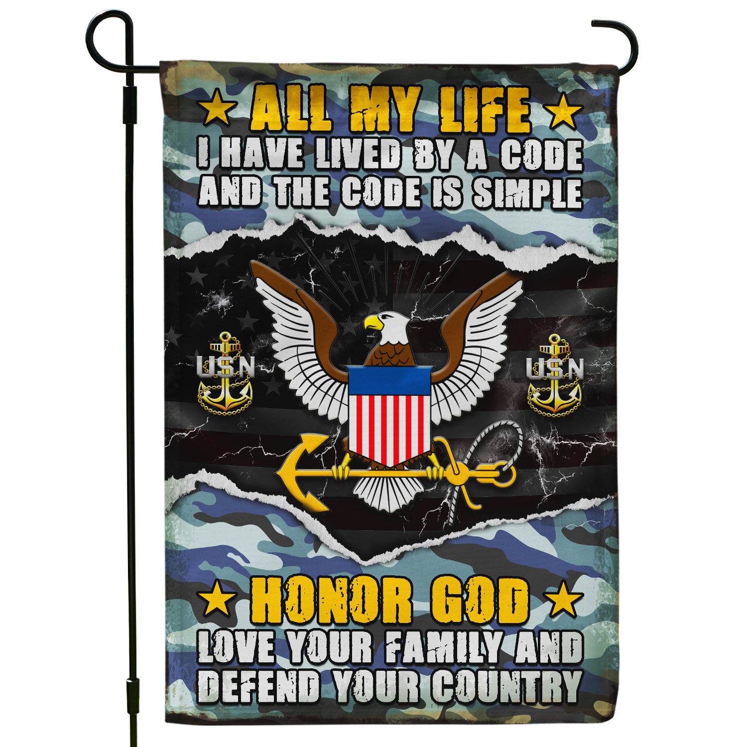 Personalized US Military Logo/Insignia JFLAG14 Garden Flag, House Flag Twin-Side Printing