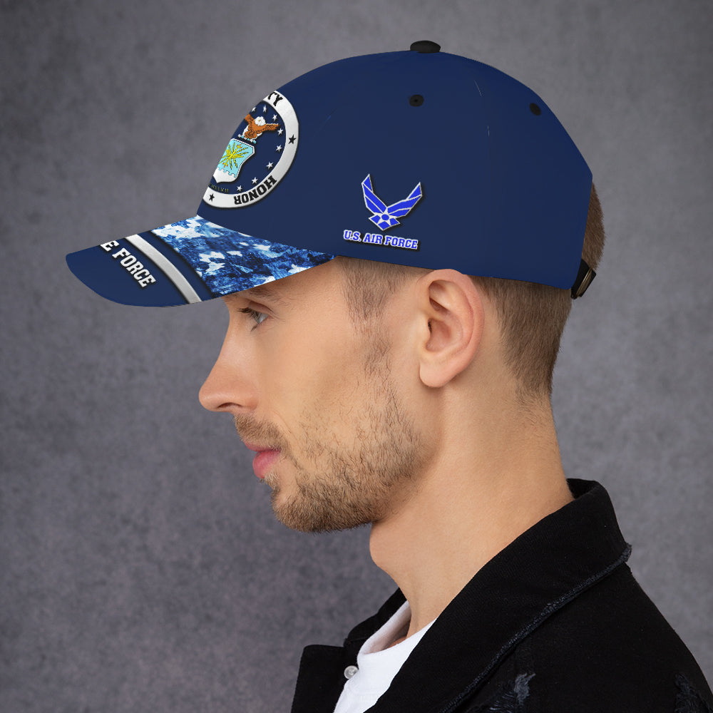 Custom Ranks/Insignia, Personalized Name And Years Served All Over Prints Premium Classic Cap JAOVC10