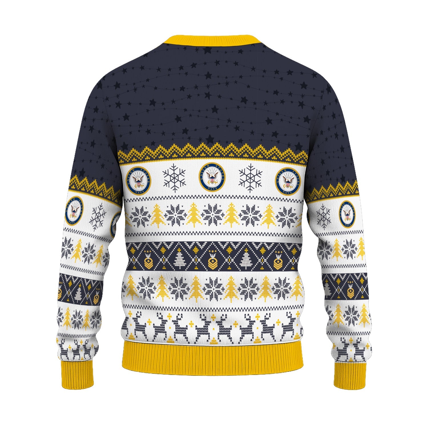 Personalized US Navy Christmas Ugly Sweater TUST06
