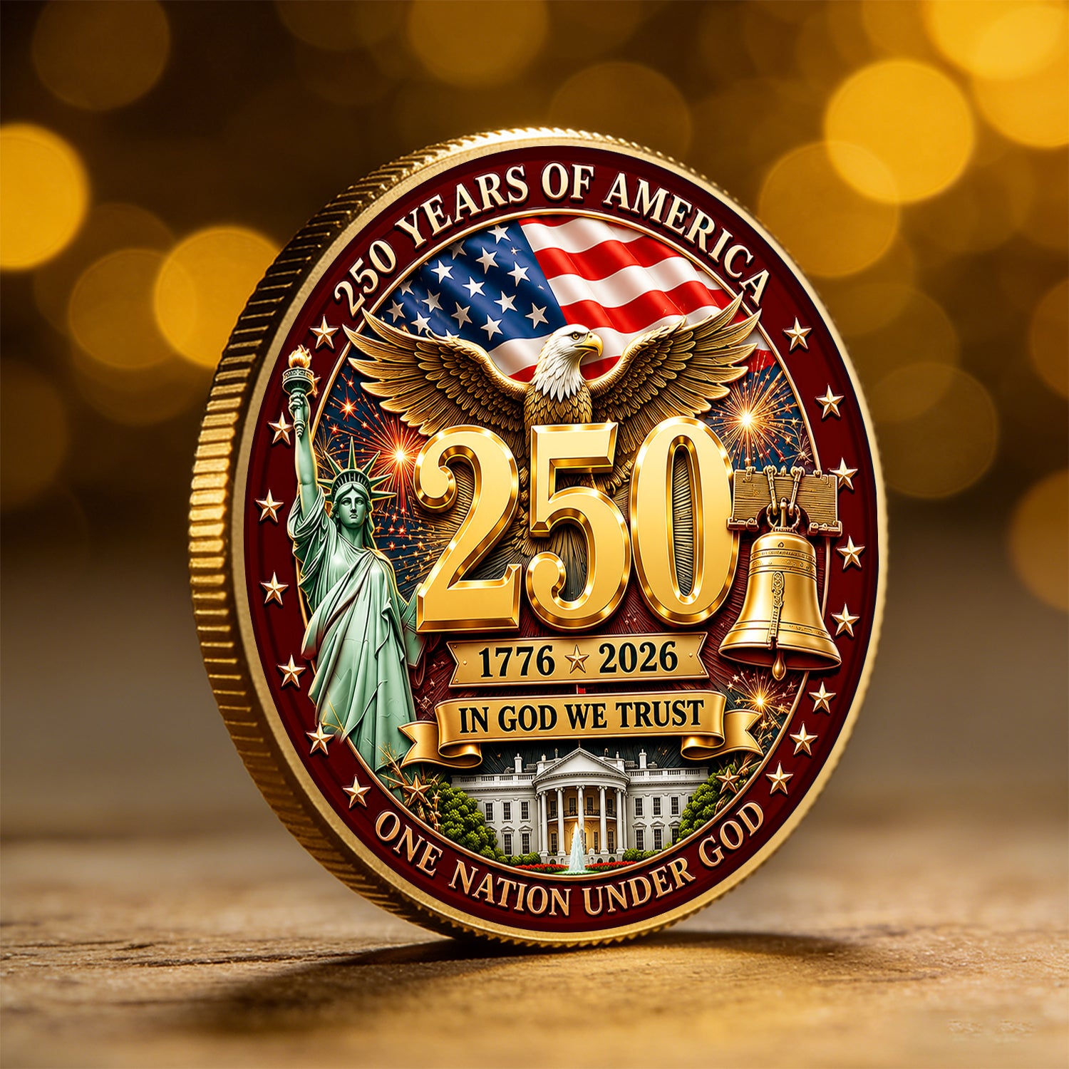 Personalized U.S. MARlNES 250th Anniversary Challenge Coin