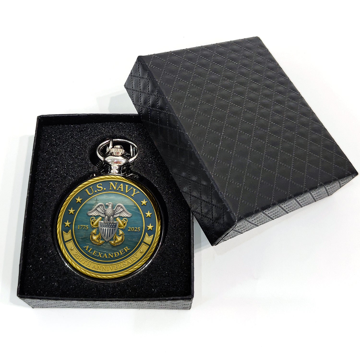 U.S. Navy 250th Anniversary Pocket Watch