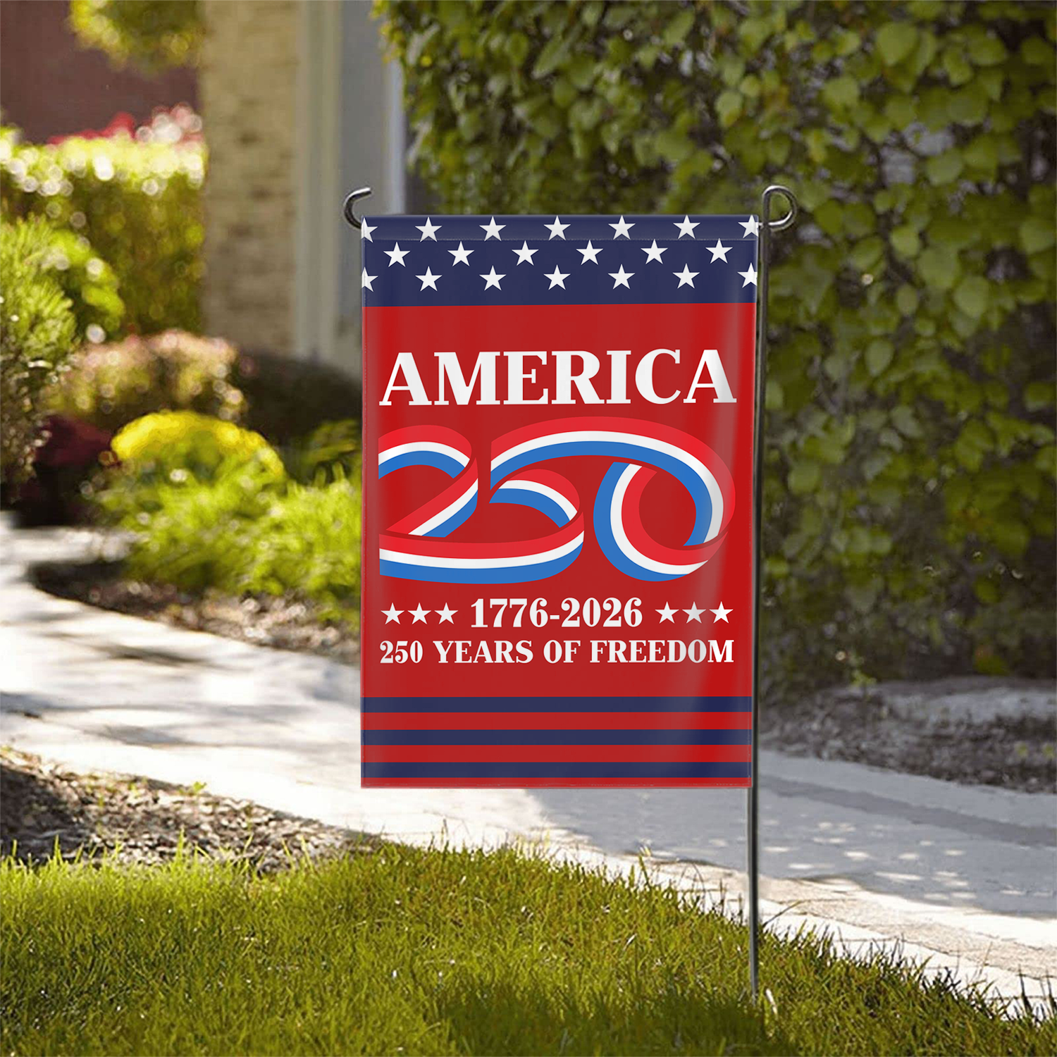 America 250 1776 - 2026 Garden Flag 12''x18'' Twin-Side Printing