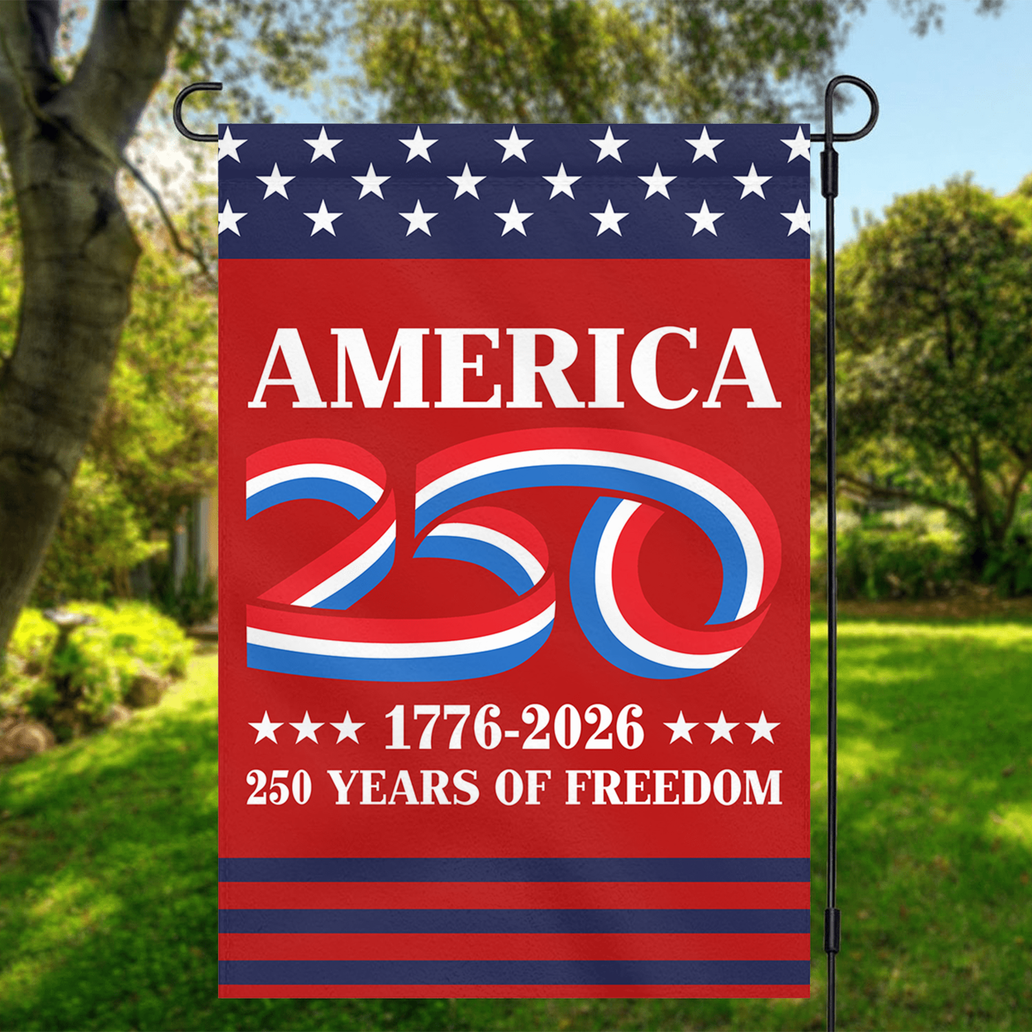America 250 1776 - 2026 Garden Flag 12''x18'' Twin-Side Printing