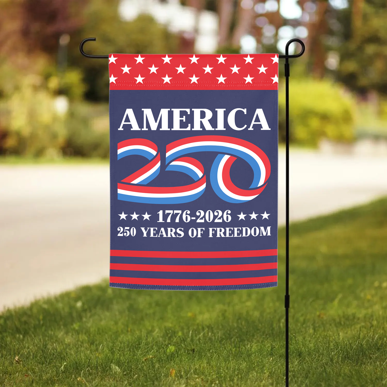 America 250 1776 - 2026 Garden Flag 12''x18'' Twin-Side Printing