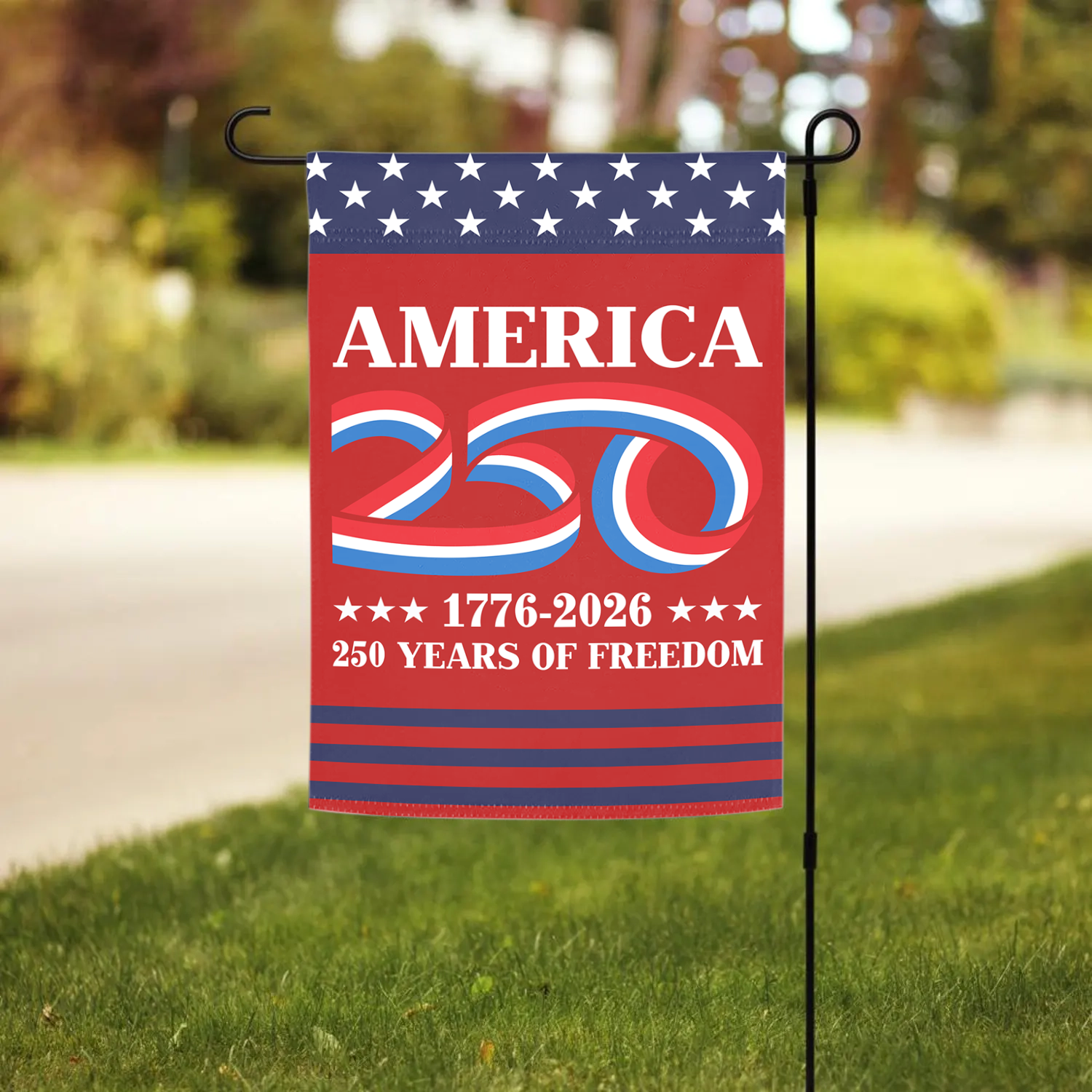 America 250 1776 - 2026 Garden Flag 12''x18'' Twin-Side Printing