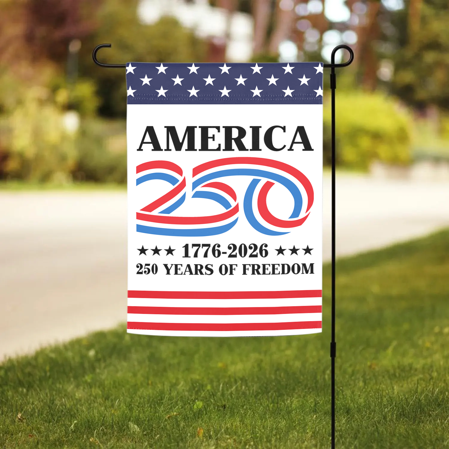 America 250 1776 - 2026 Garden Flag 12''x18'' Twin-Side Printing