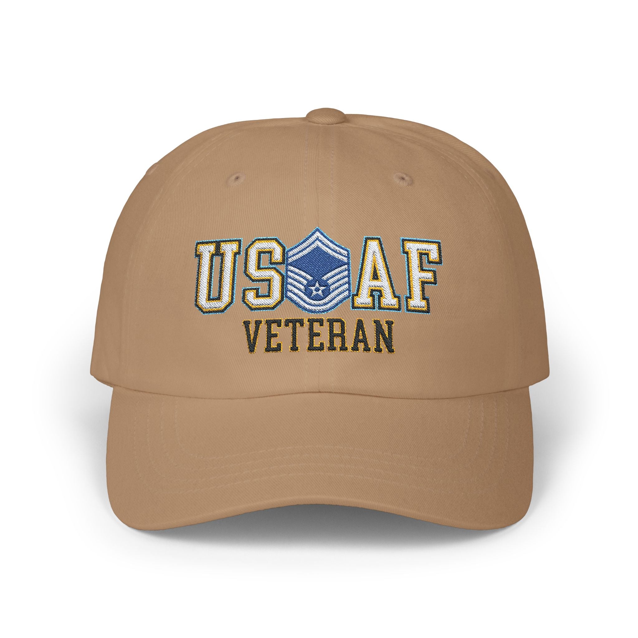 US Air Force E-8 Senior Master Sergeant SMSgt Veteran Embroidered Classic Dad Cap