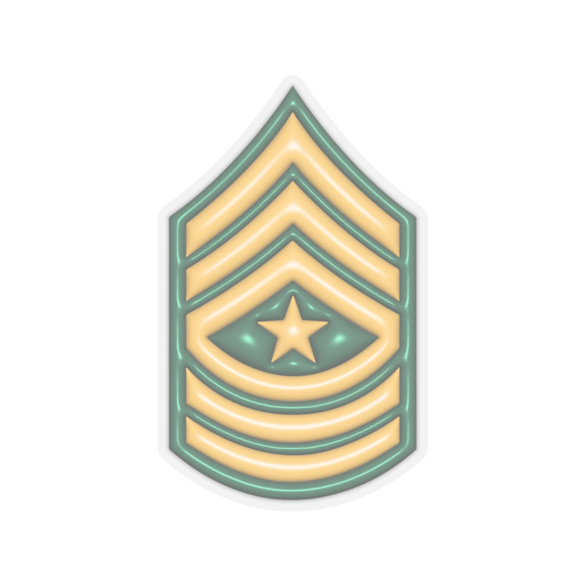 US Army E-9 Sergeant Major E9 SGM Noncommissioned Officer 3D Effect Stickers