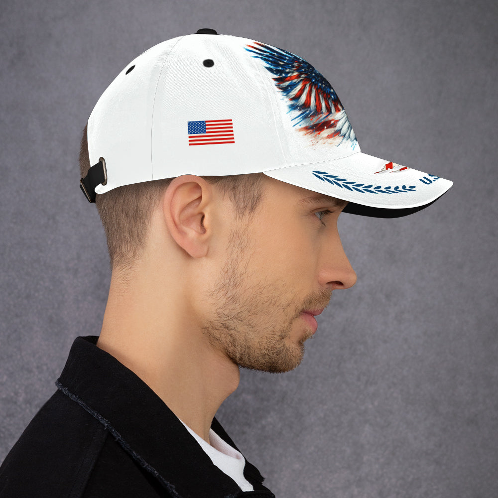 Custom Ranks/Insignia, Personalized Name And Years Served All Over Prints Premium Classic Cap JAOVC13