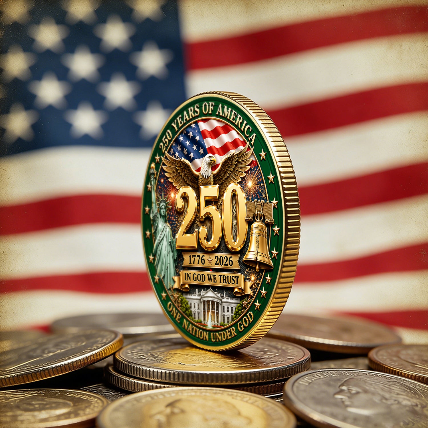 Personalized U.S. Army 250th Anniversary Challenge Coin