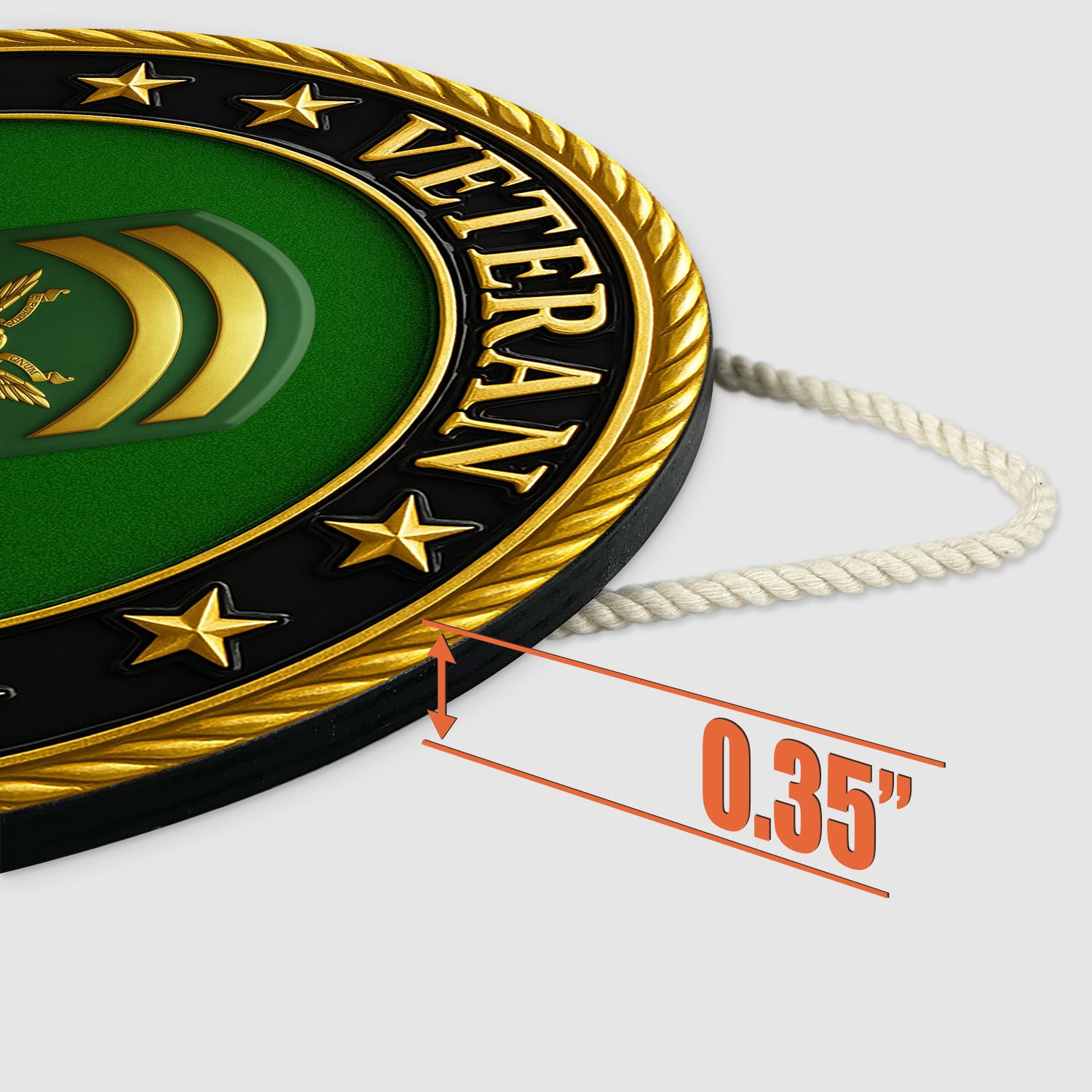US Army Veteran Round Sign