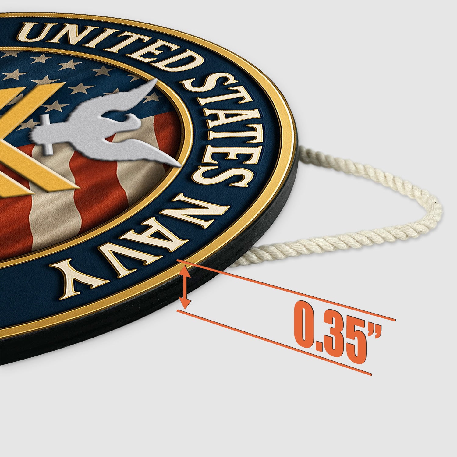 U.S. Navy Veteran Wooden Sign – Personalized Military Tribute with Name & Rank