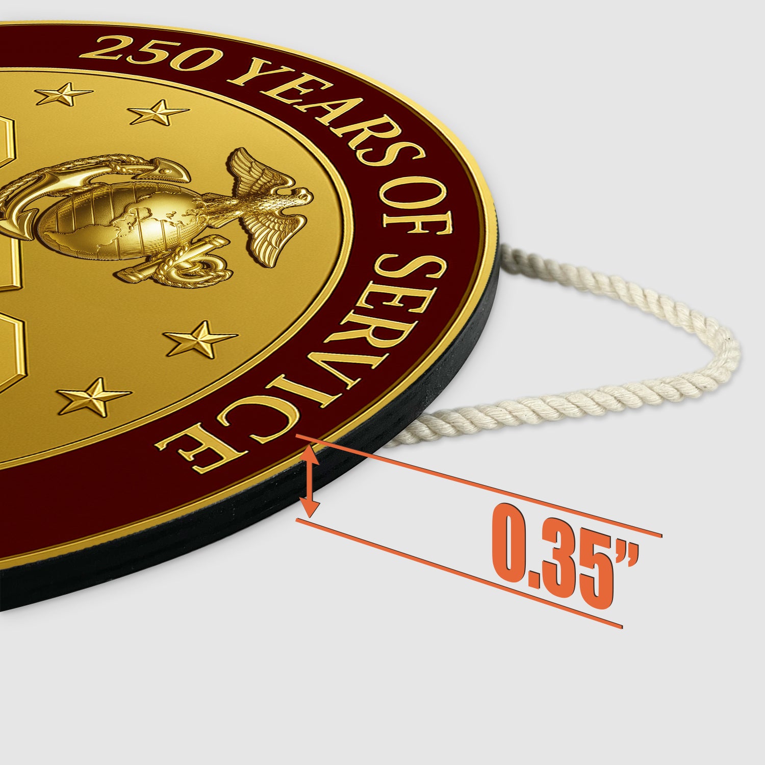 MARlNE 250 Years of Service Wooden Sign