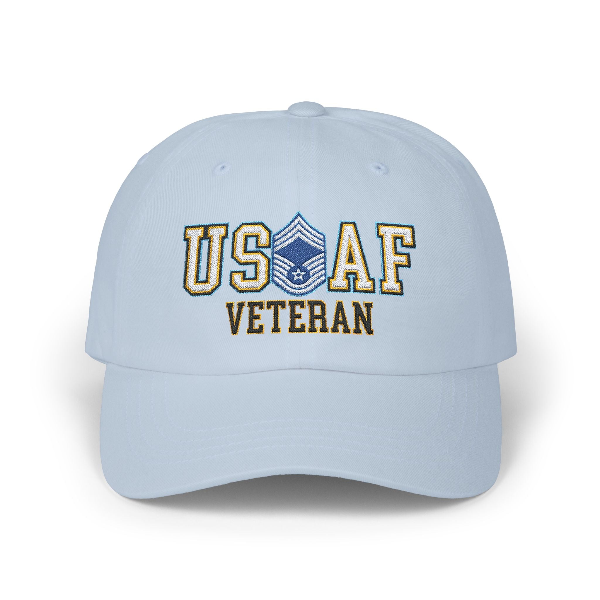 US Air Force E-9 Chief Master Sergeant CMSgt Veteran Embroidered Classic Dad Cap