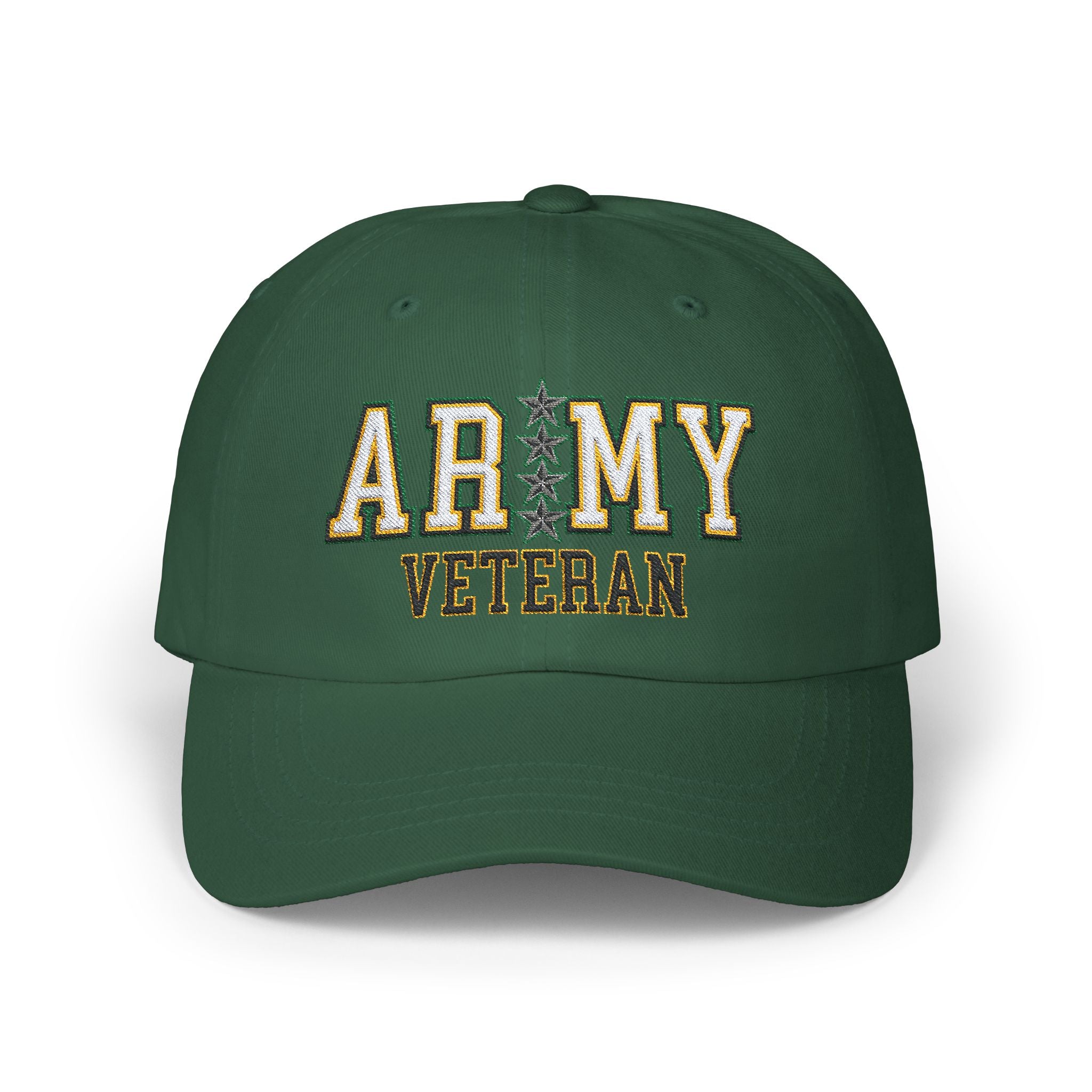 US Army O-10 General O10 GEN General Officer Veteran Embroidered Classic Dad Cap