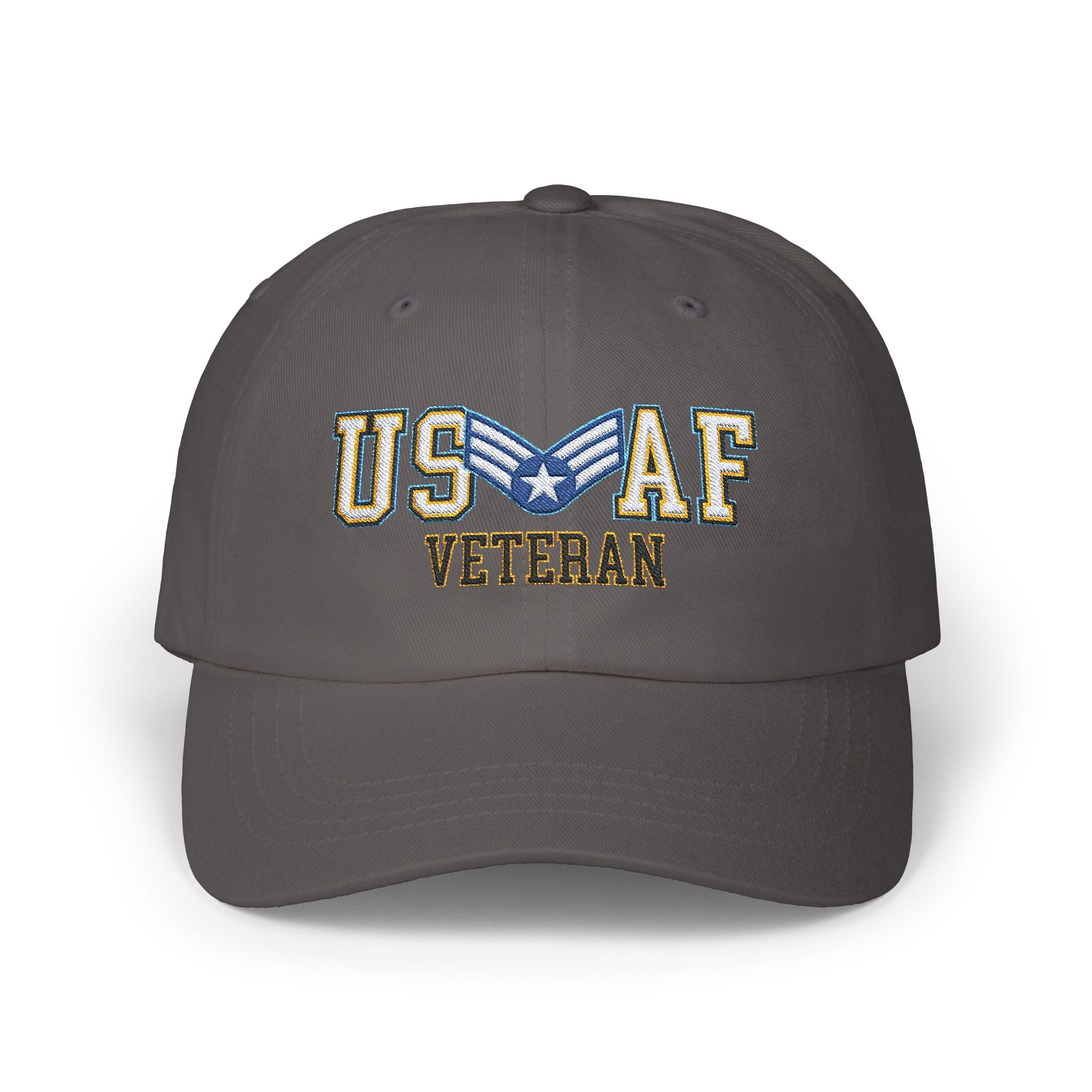 US Air Force E-4 Buck Sergeant Veteran Embroidered Classic Dad Cap