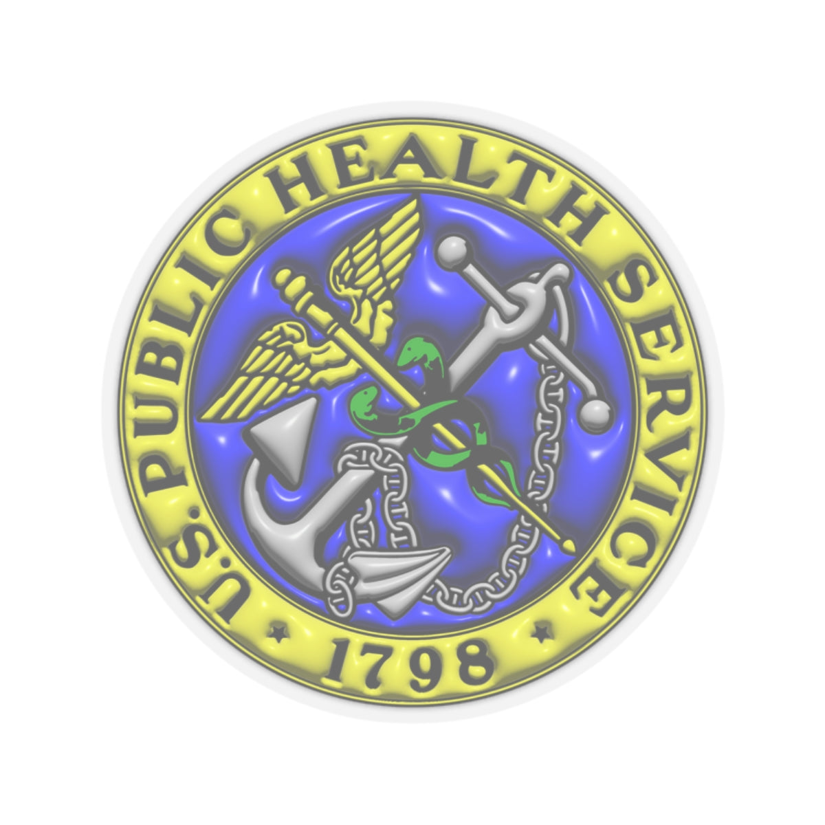 US Army Public Health Service 3D Effect Stickers