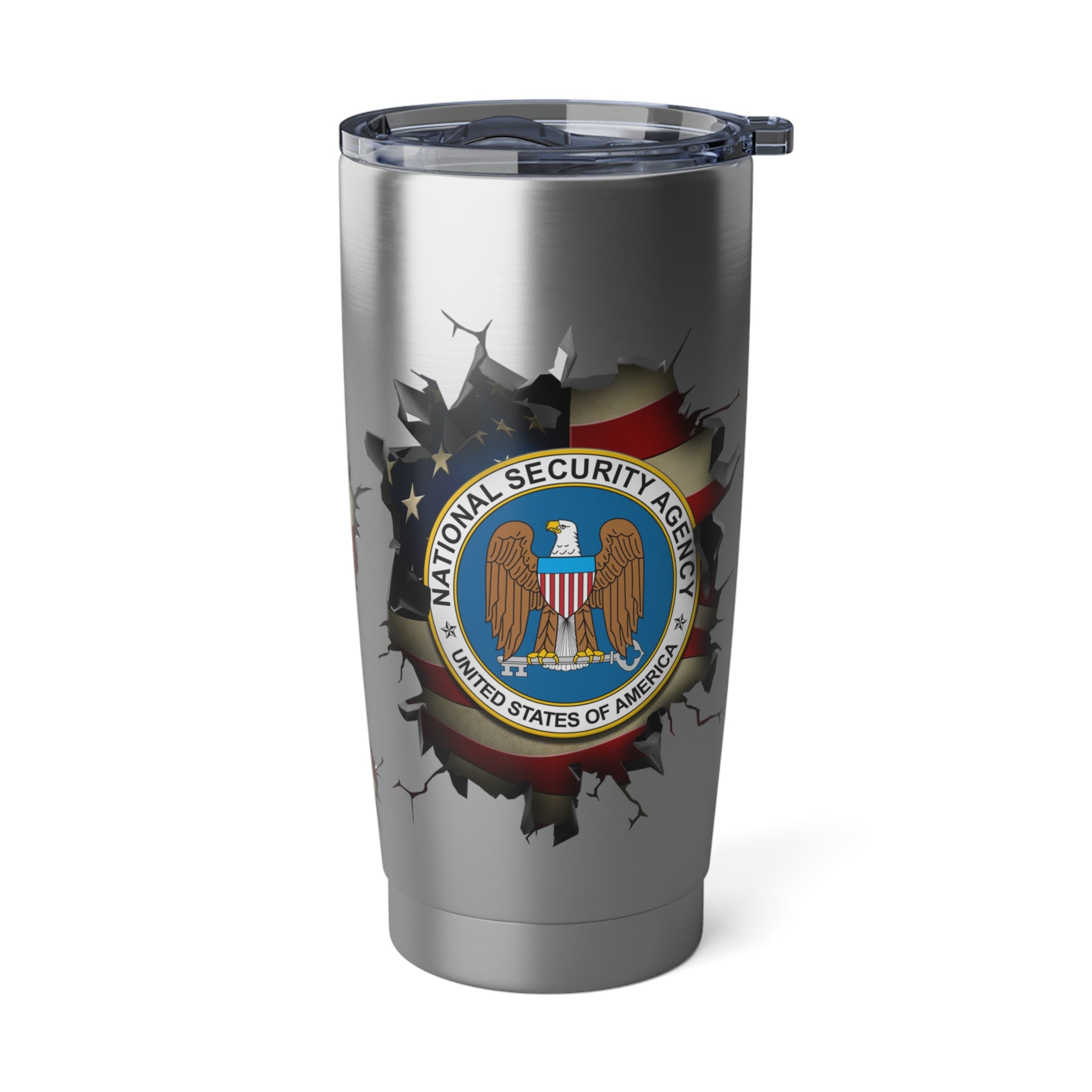 US National Security Agency 3D Break Effect Vagabond 20oz Tumbler