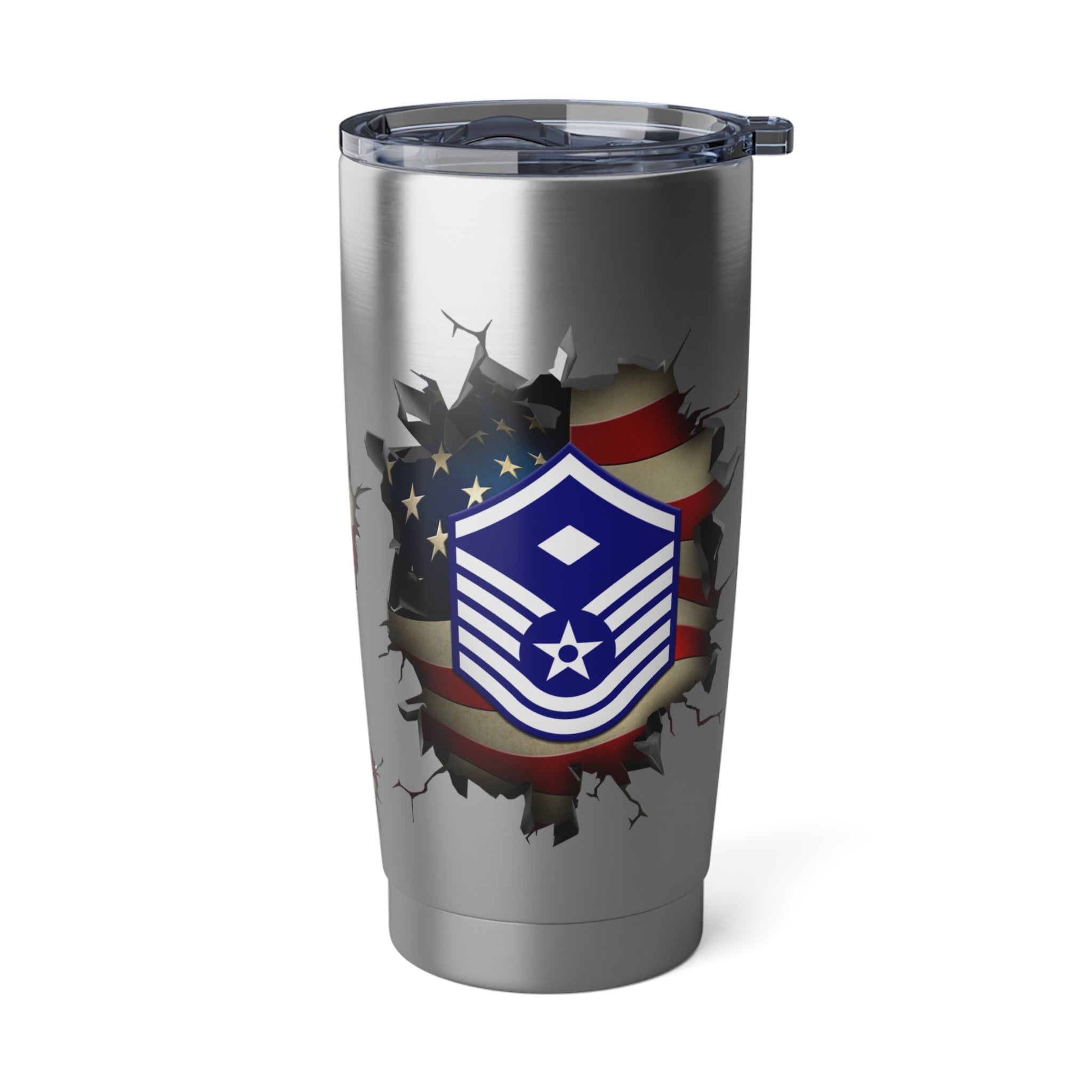 US Air Force E-7 First sergeant E-7 Rank 3D Break Effect Vagabond 20oz Tumbler