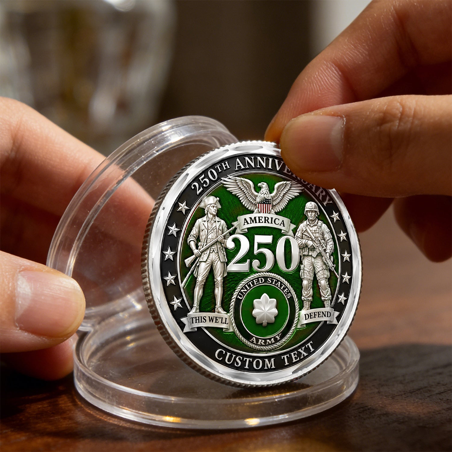 Personalized U.S. Army Coin 250 Years Military Gift