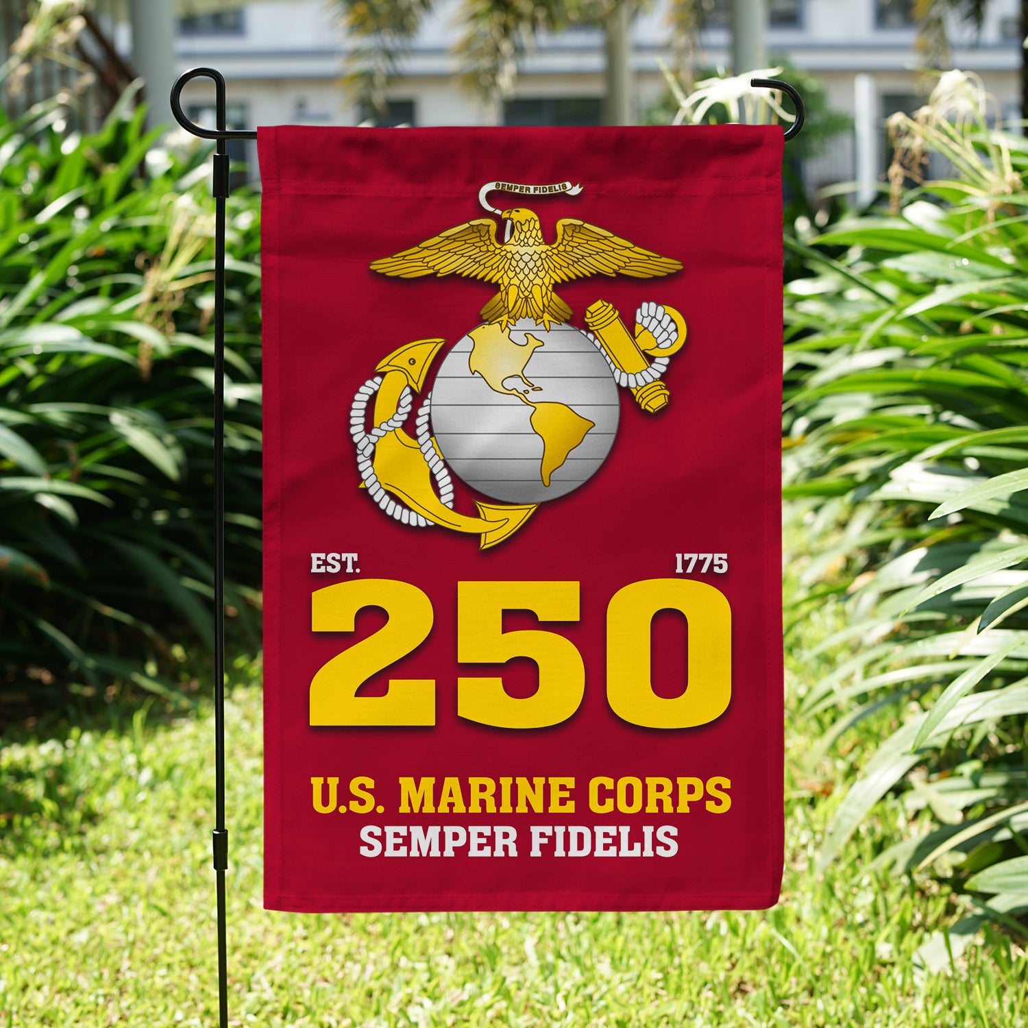 MARlNE Est 1775 Semper Fidelis Garden Flag Twin-Side Printing