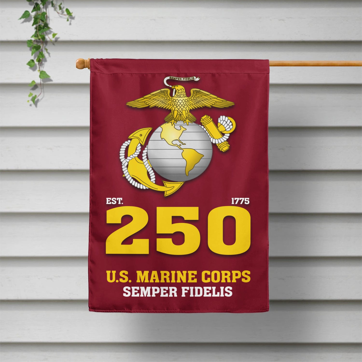 MARlNE Est 1775 Semper Fidelis Garden Flag Twin-Side Printing