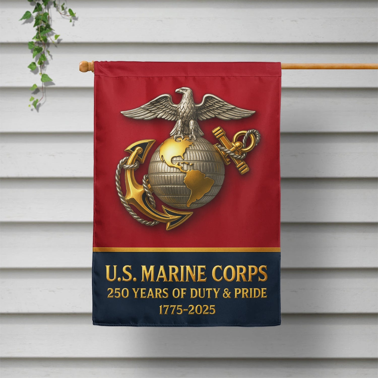 MARlNE 250 Years Of Duty & Pride House Flag 28" x 40" Twin-Side Printing