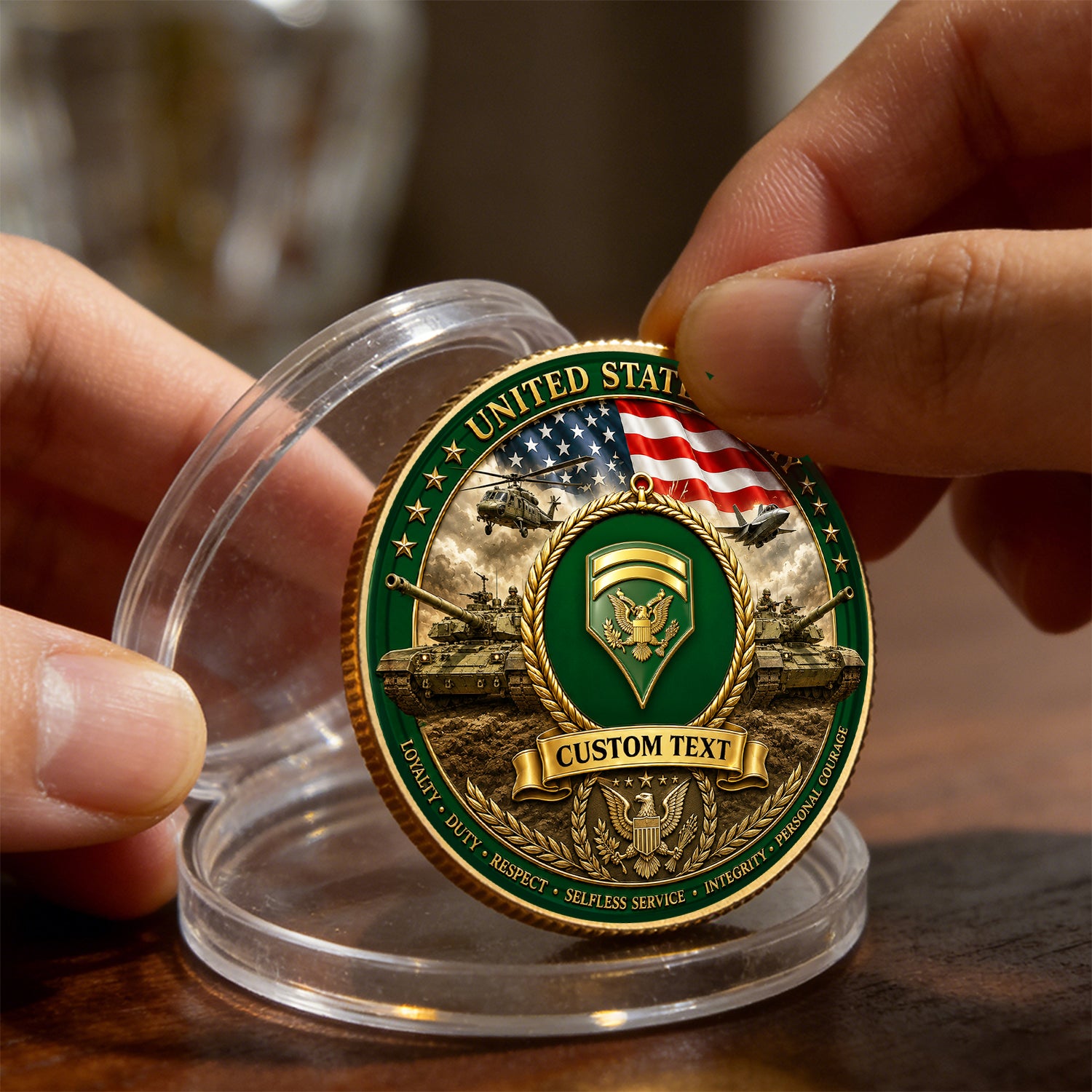 Personalized U.S. Army 250th Anniversary Challenge Coin