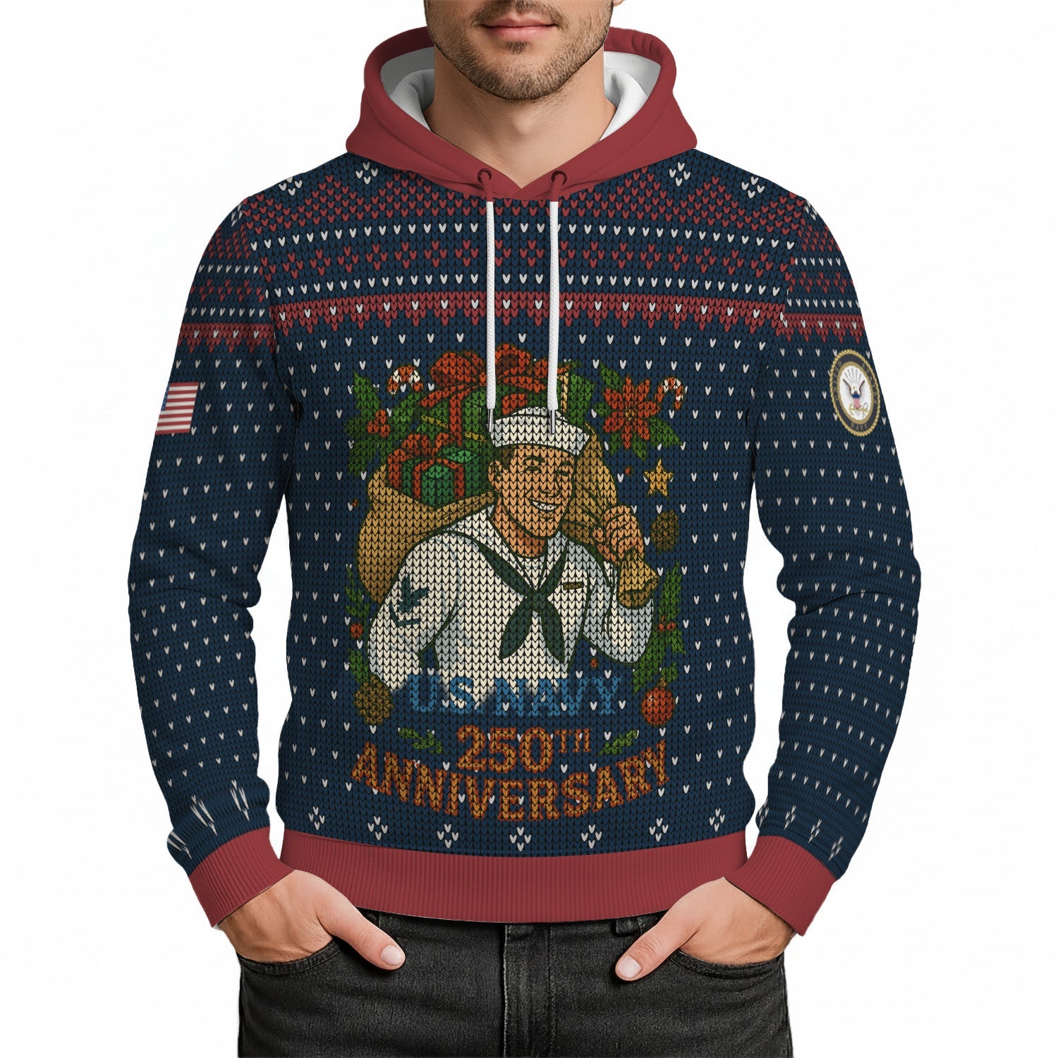 Personalized US Navy 3D All Over Print Hoodie TH3D02