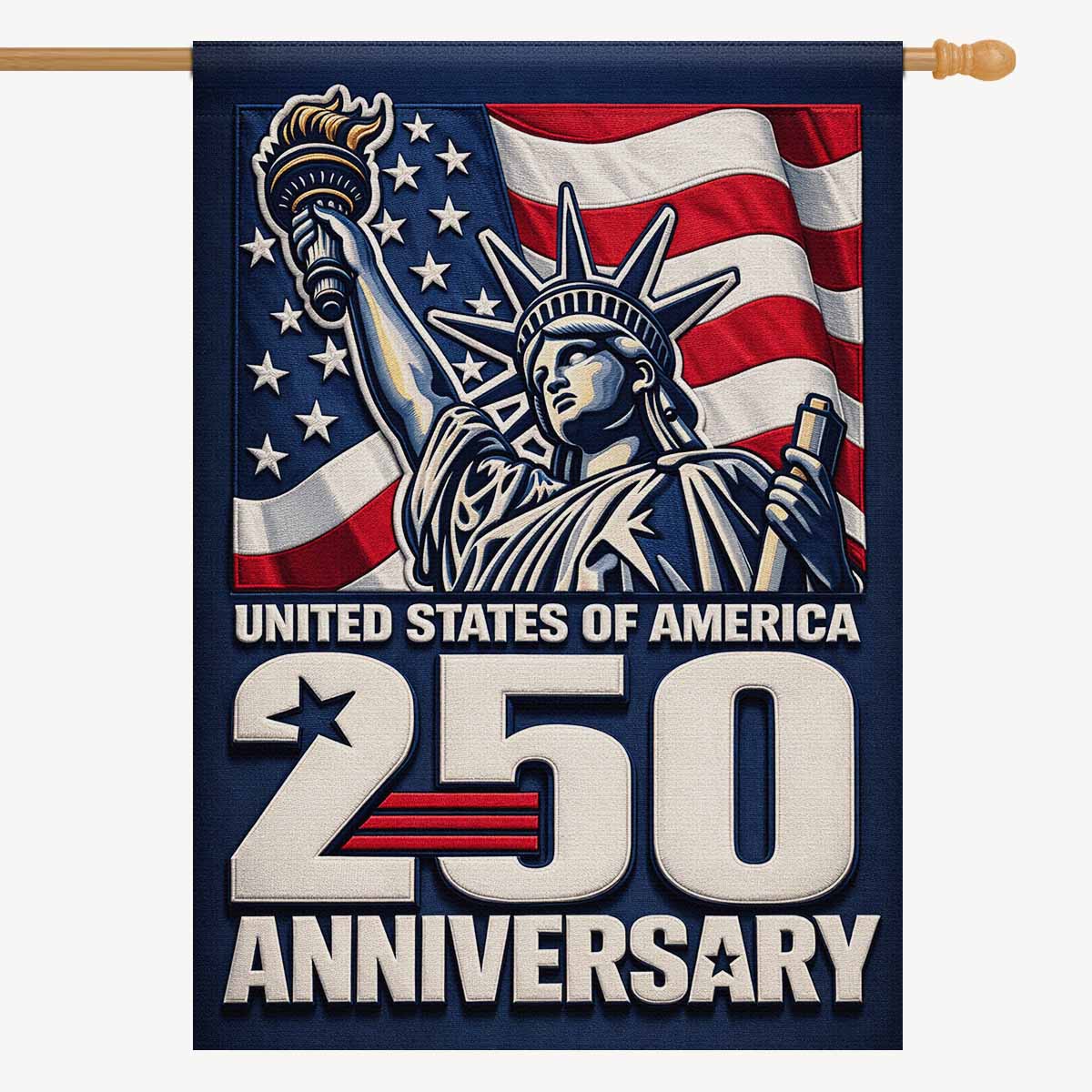 United States 250th Anniversary Garden Flag Patriotic USA Decor