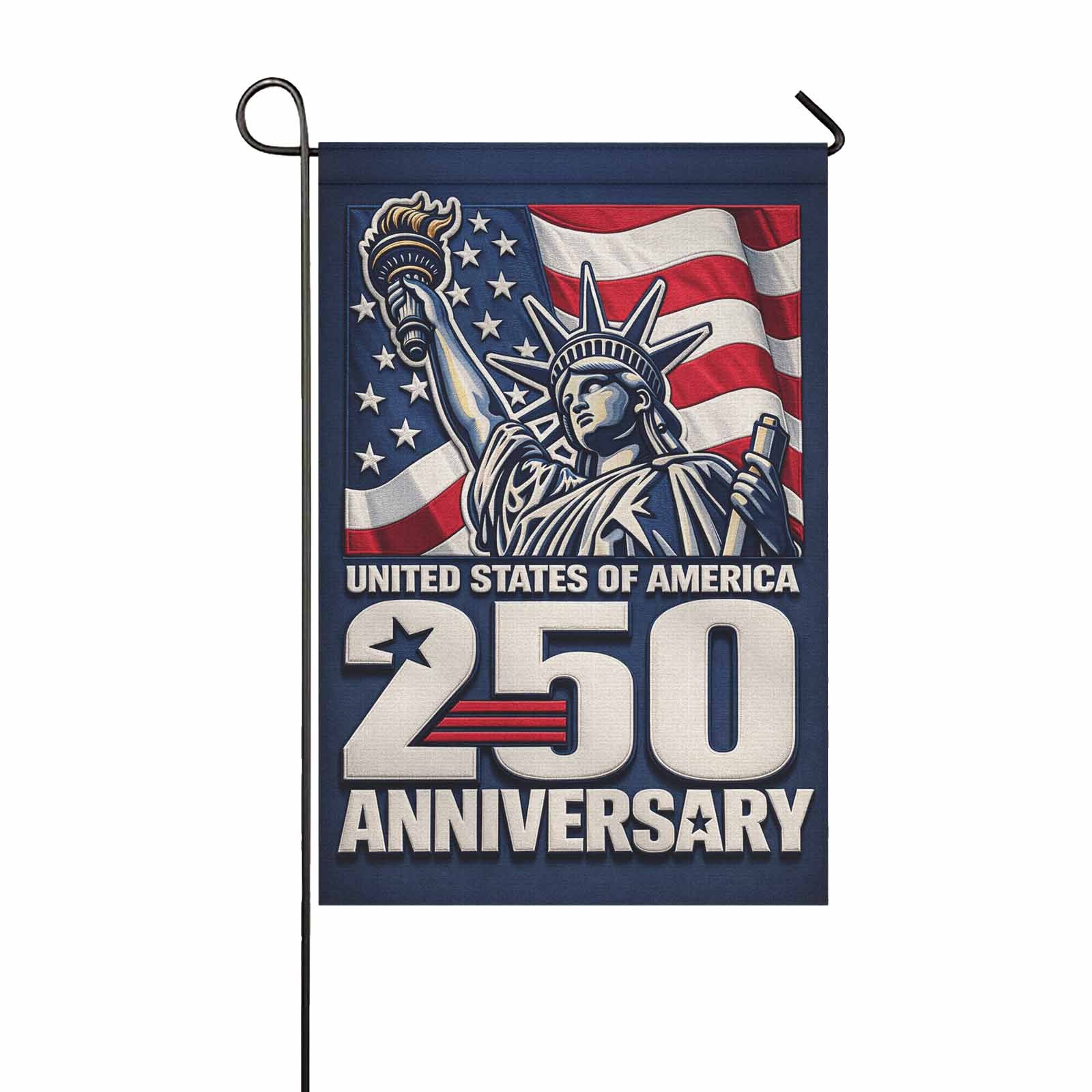 United States 250th Anniversary Garden Flag Patriotic USA Decor