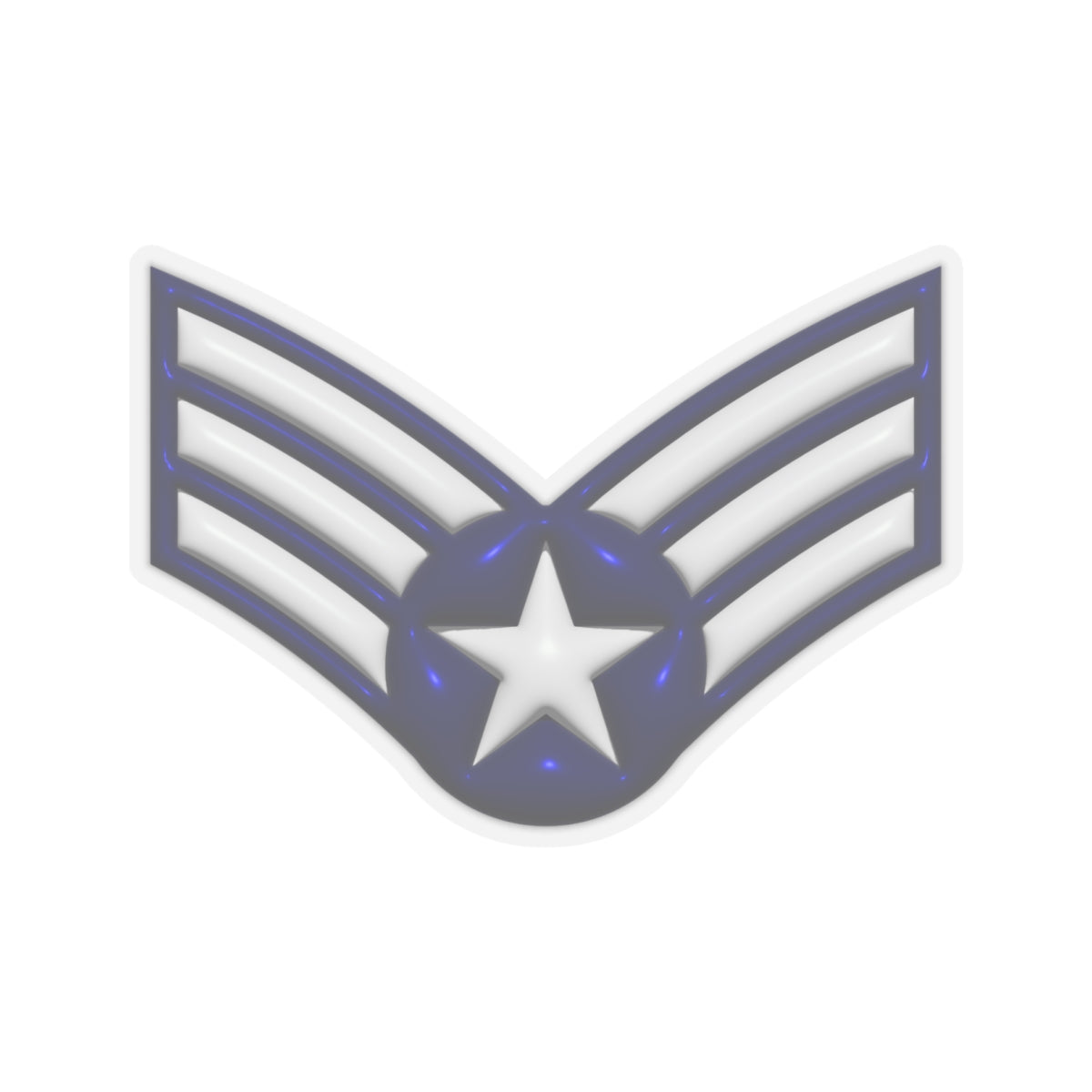 US Air Force E-6 Technical Sergeant TSgt 3D Effect Stickers