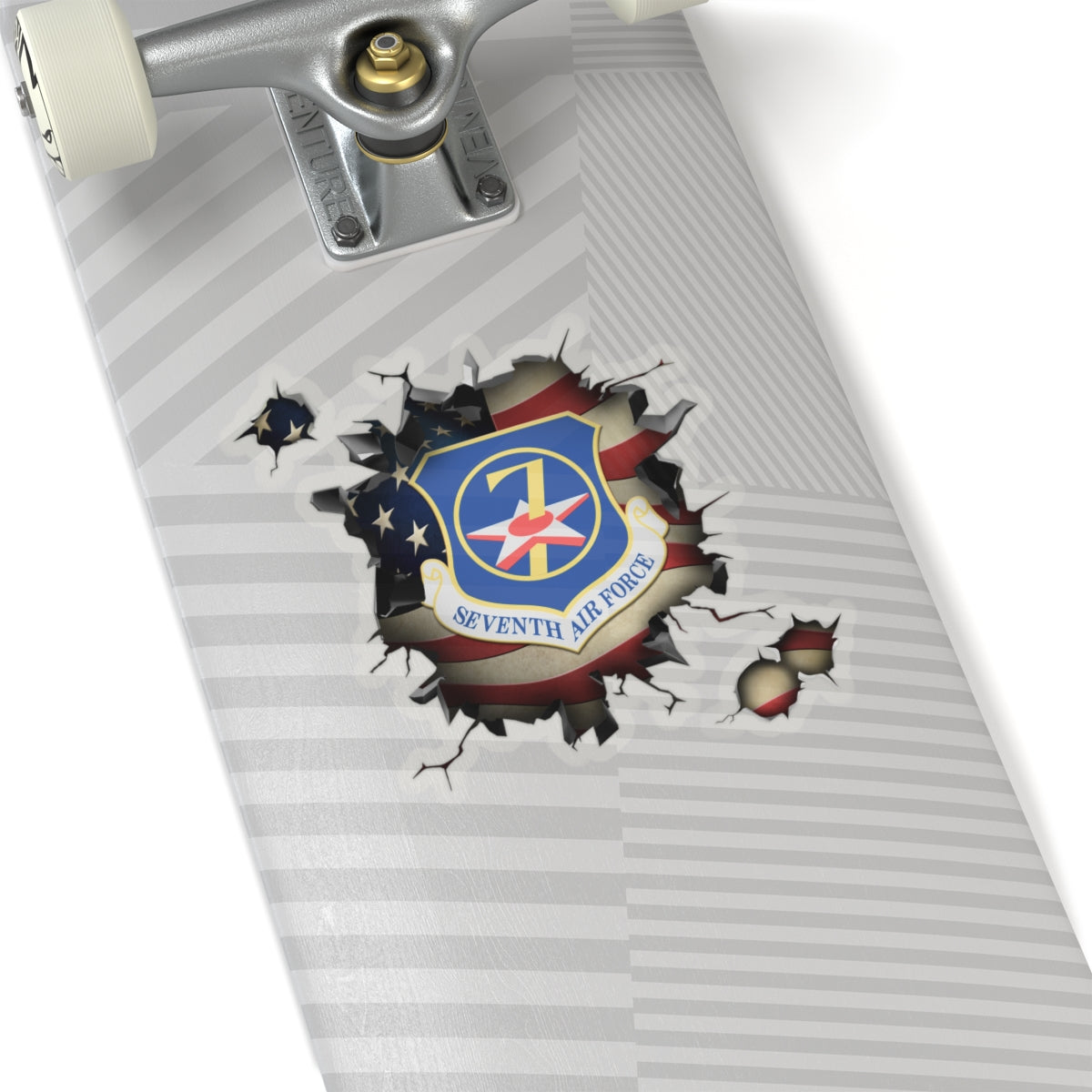 US Air Force Seventh Air Force 3D Break Effect Stickers