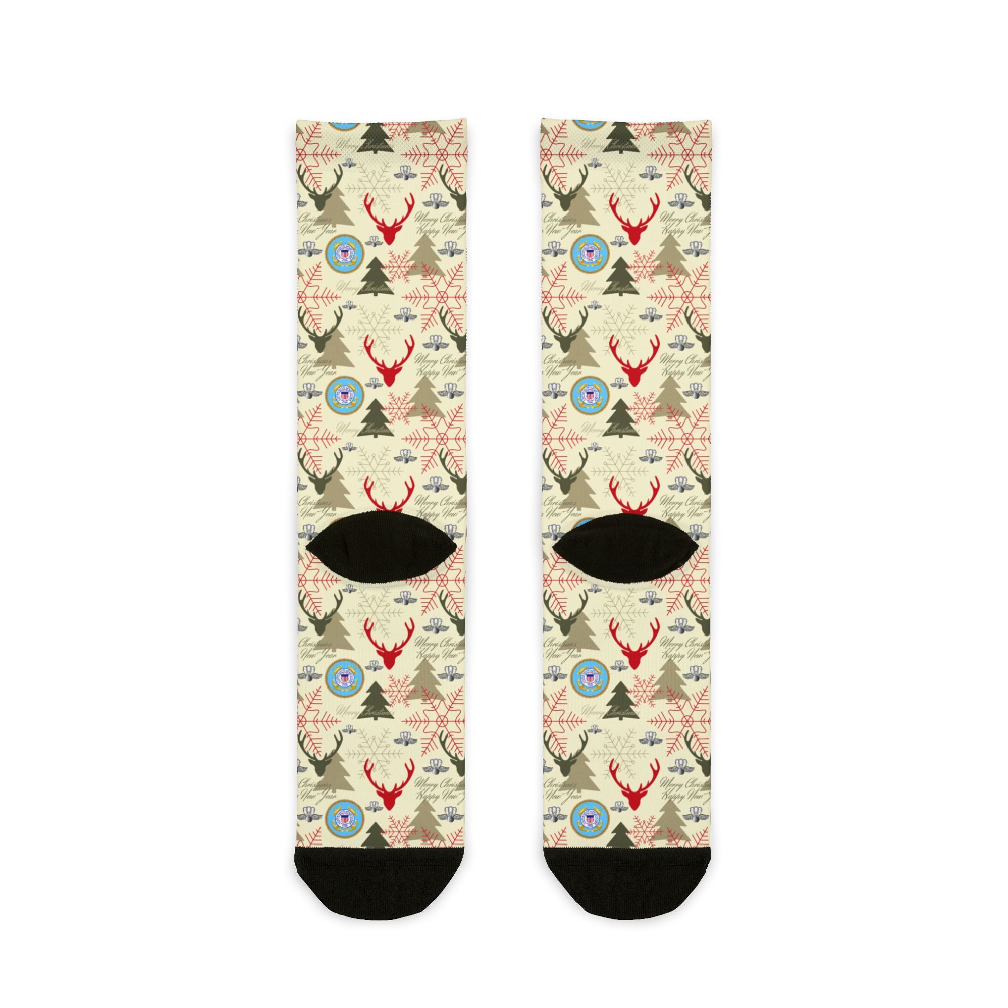 Custom US Military Ranks/Insignia All Over Prints Sublimation Crew Socks JSK04