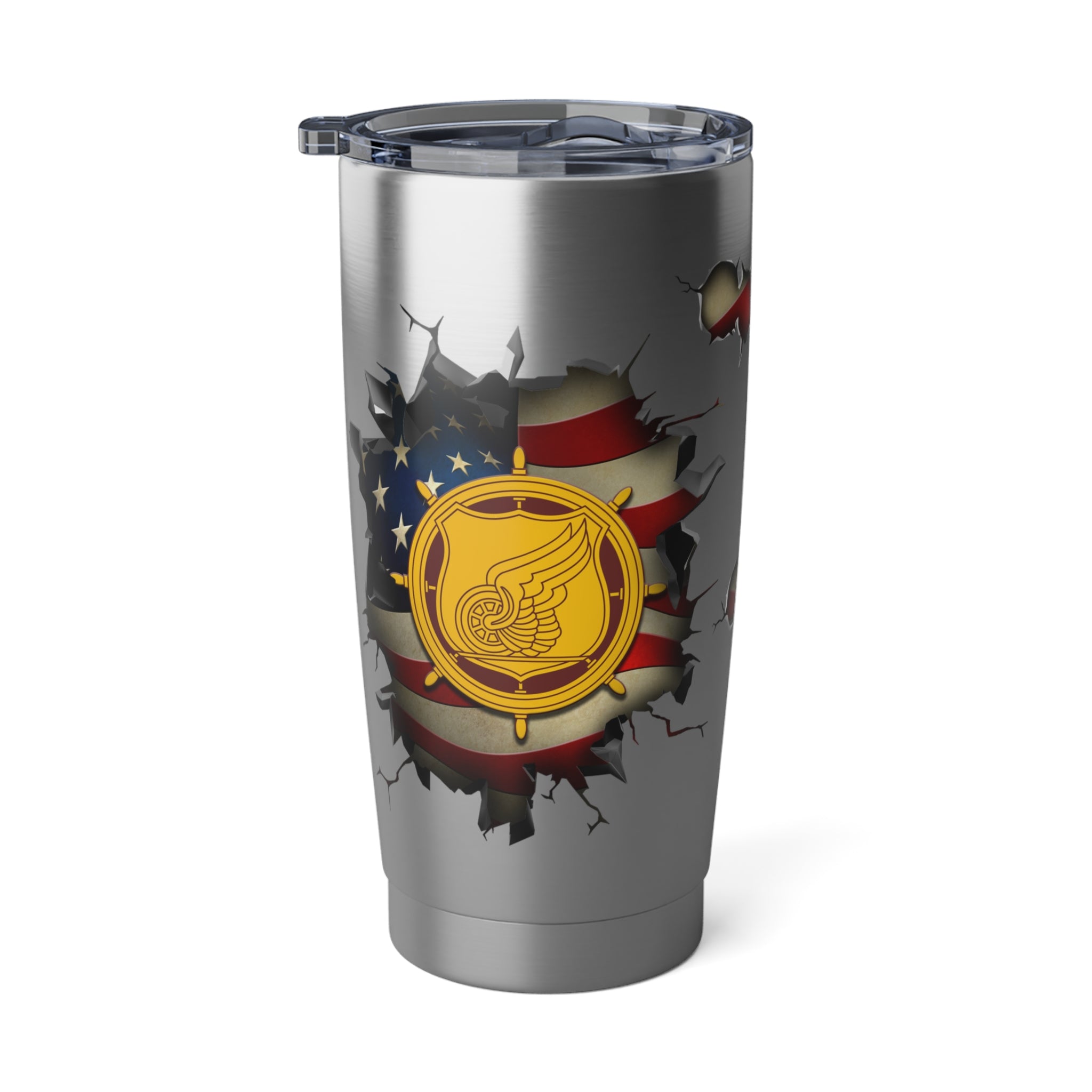 US Army Transportation Corps 3D Break Effect Vagabond 20oz Tumbler