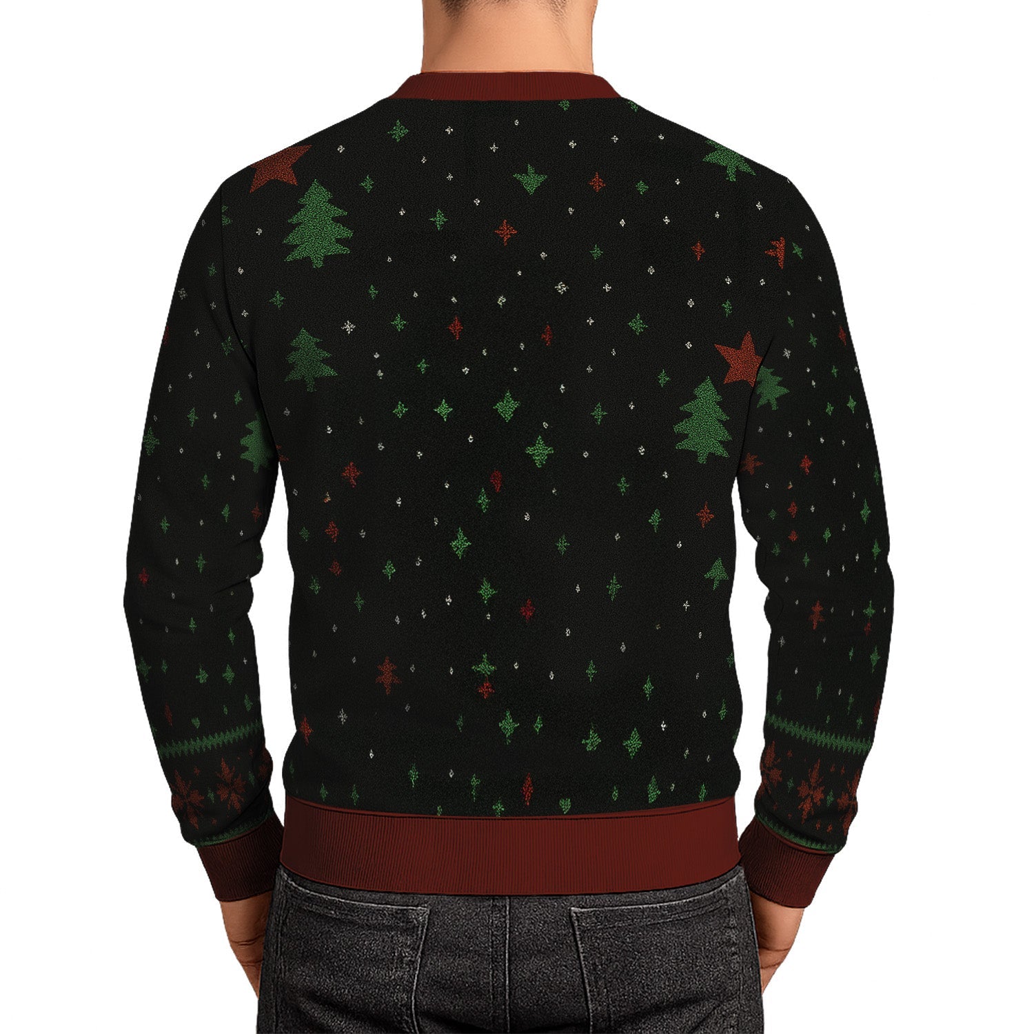 Personalized US Navy Christmas Ugly Sweater TUST14